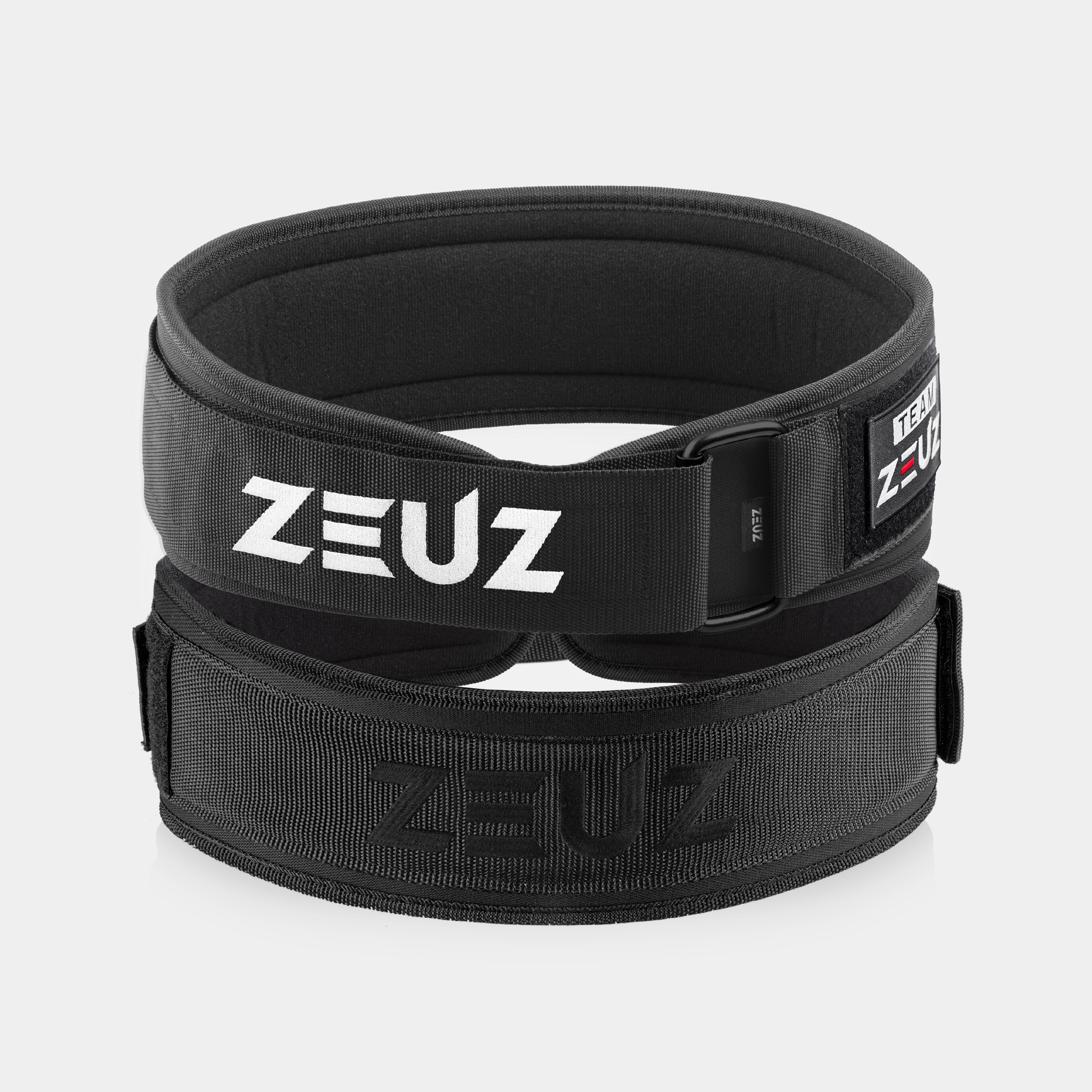 ZEUZ Gewichthefriem zwart – stevige lifting belt voor krachttraining en gewichtheffen