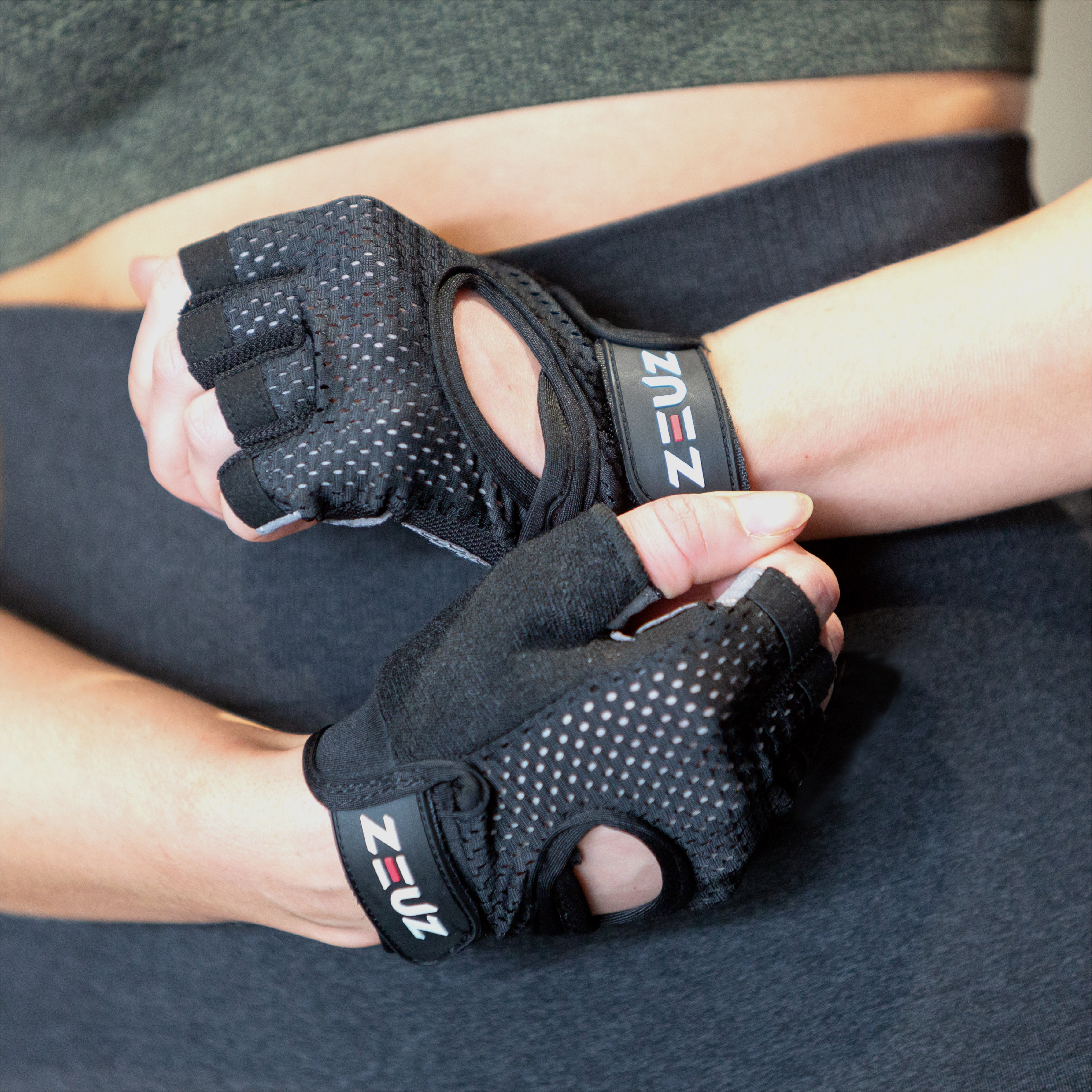 ZEUZ Gants de sport et de fitness Femme & Homme-courts