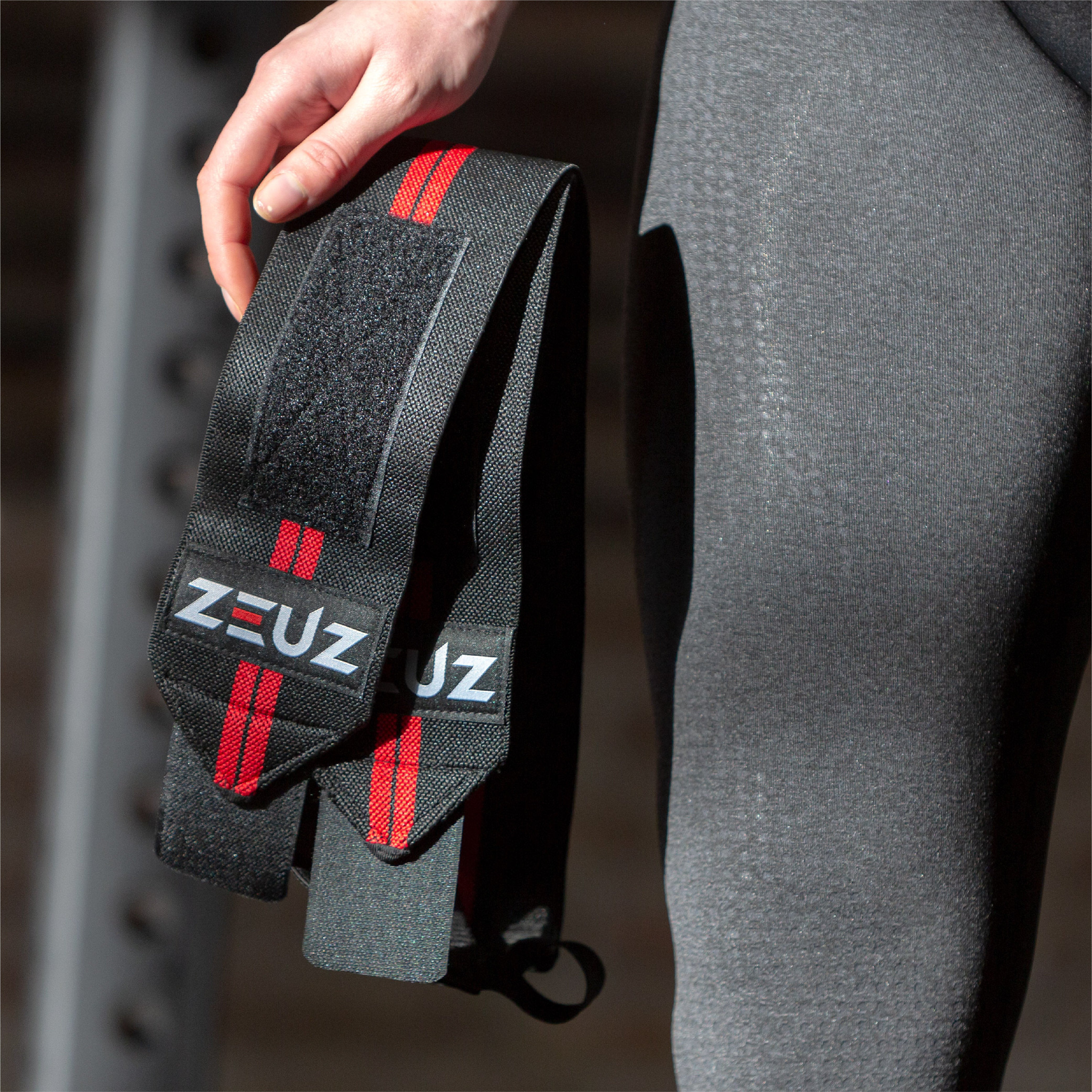 ZEUZ 1 Stück Armband-Handgelenk-Wrap-Schwarz-Rot