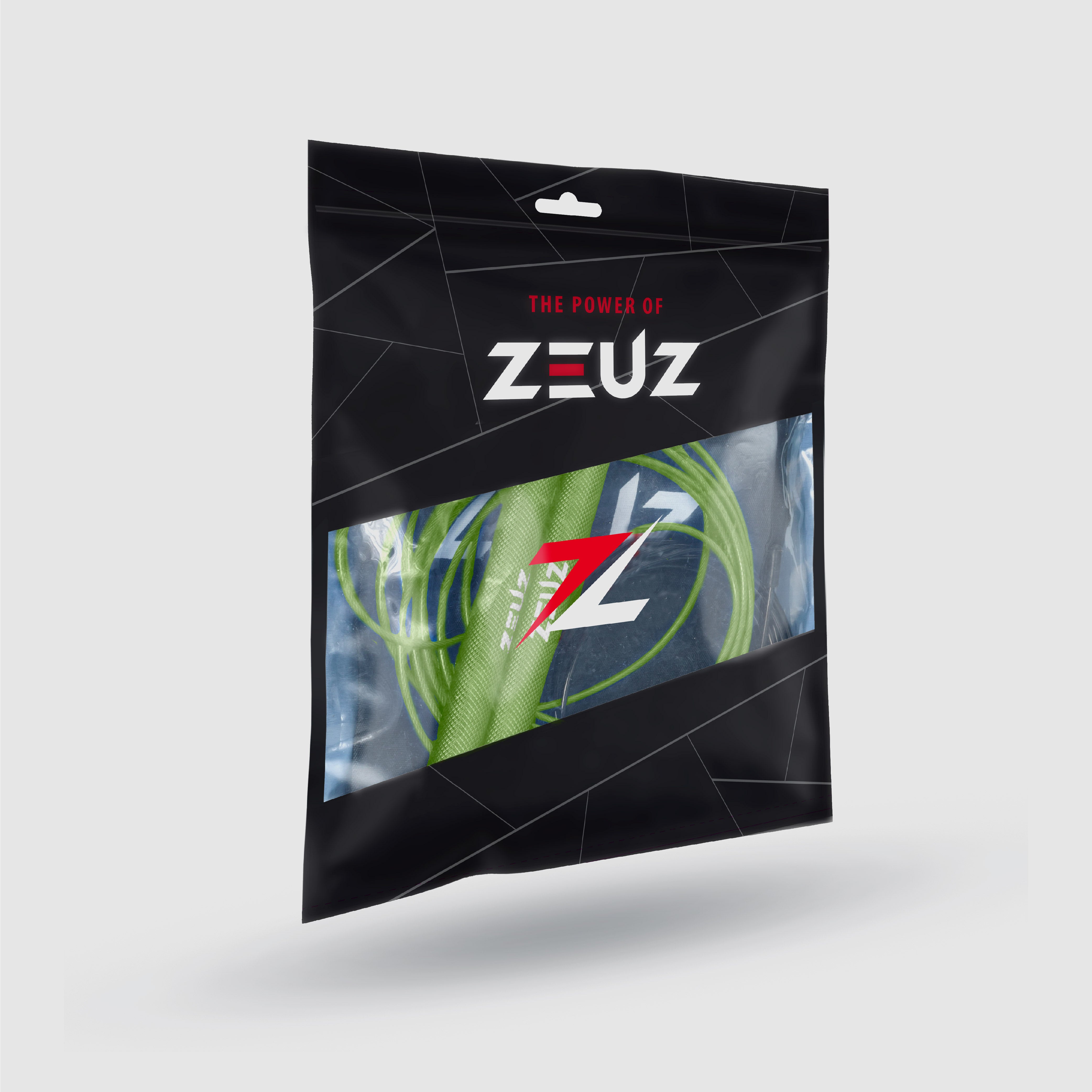 ZEUZ Professioneel Springtouw lichtgroen in verpakking – compacte set voor intensieve workouts