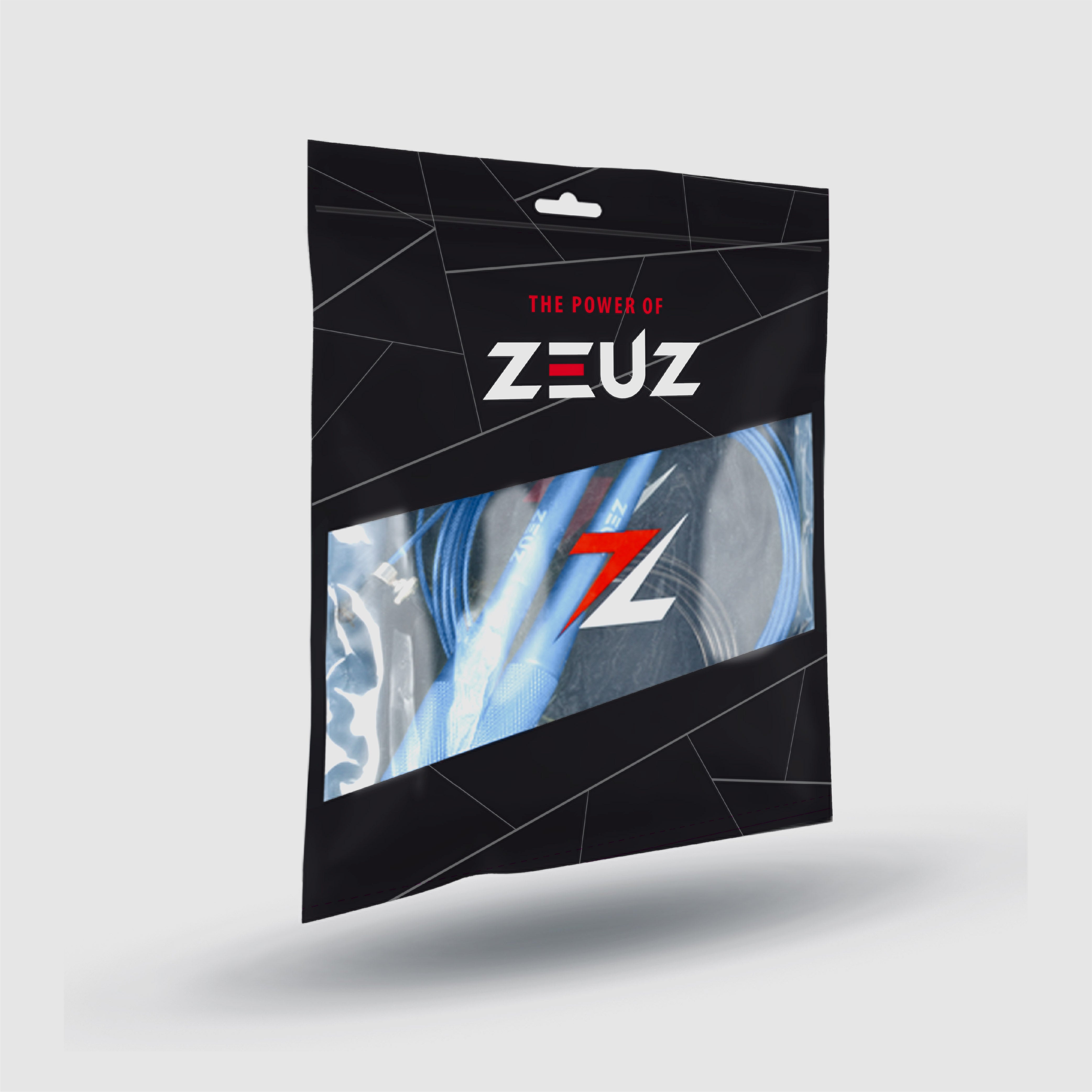 ZEUZ SR-2 Springtouw blauw in verpakking – professionele set voor intensieve training