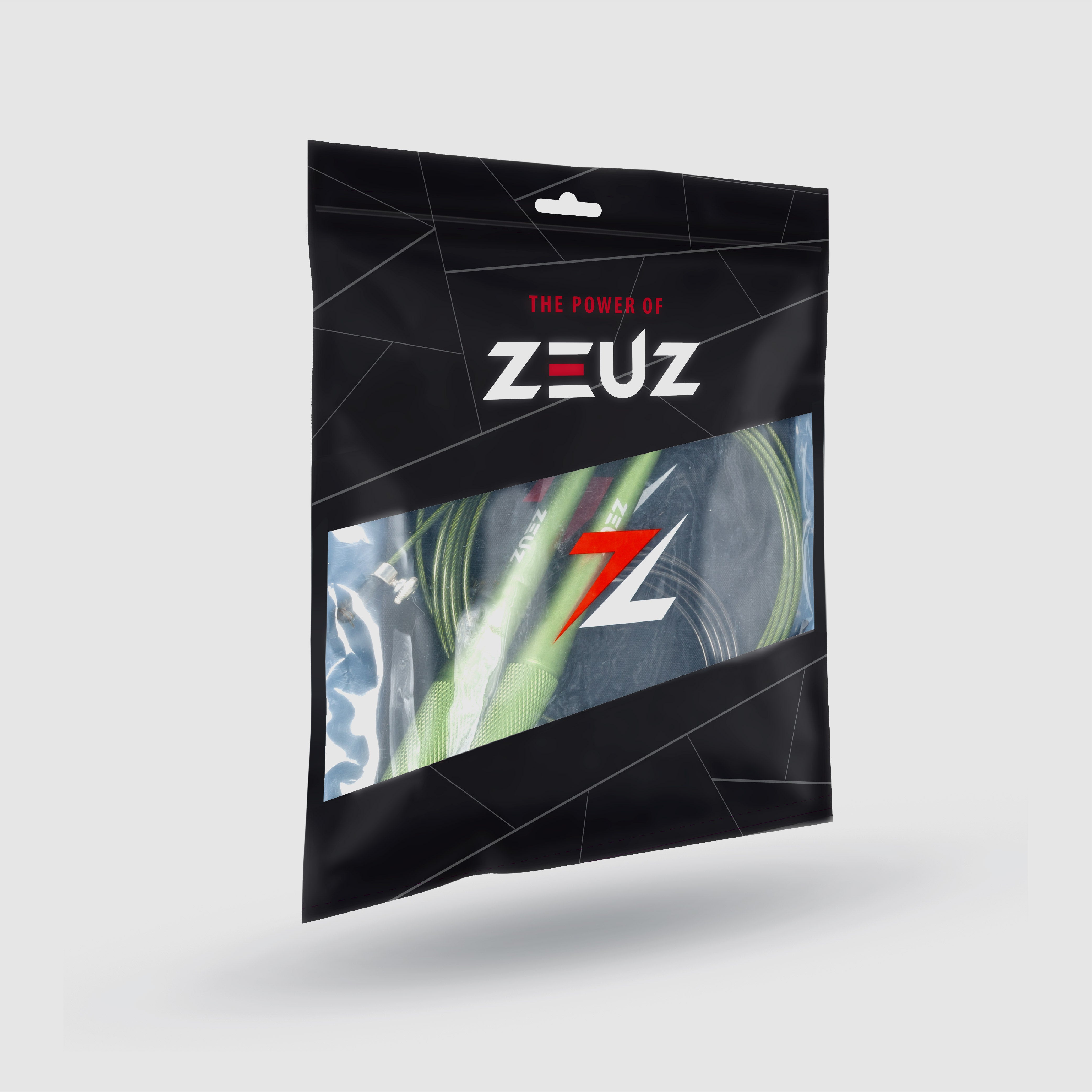 ZEUZ SR-2 Springtouw lichtgroen in verpakking – professionele set voor intensieve training