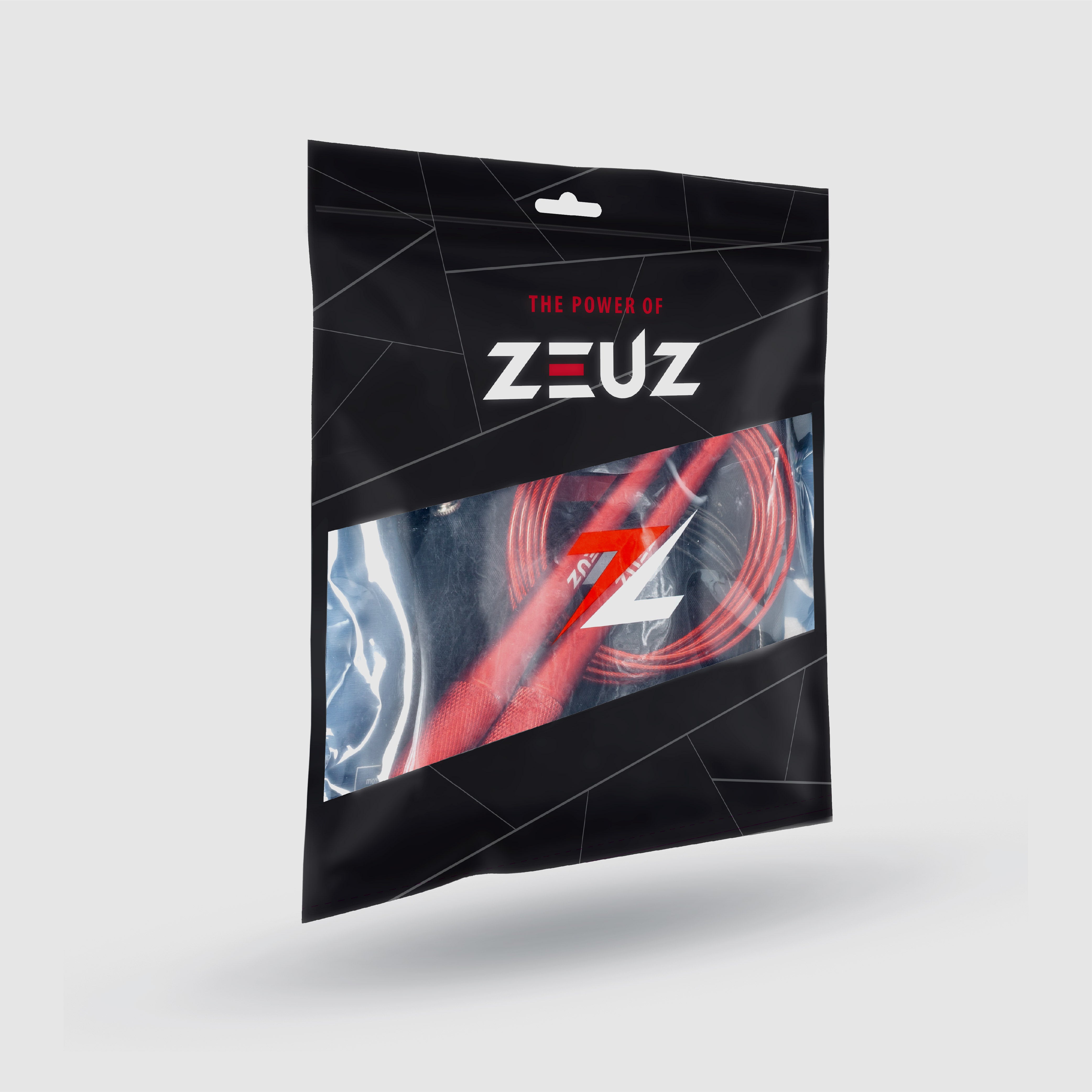 ZEUZ SR-2 Springtouw rood in verpakking – professionele set voor intensieve training
