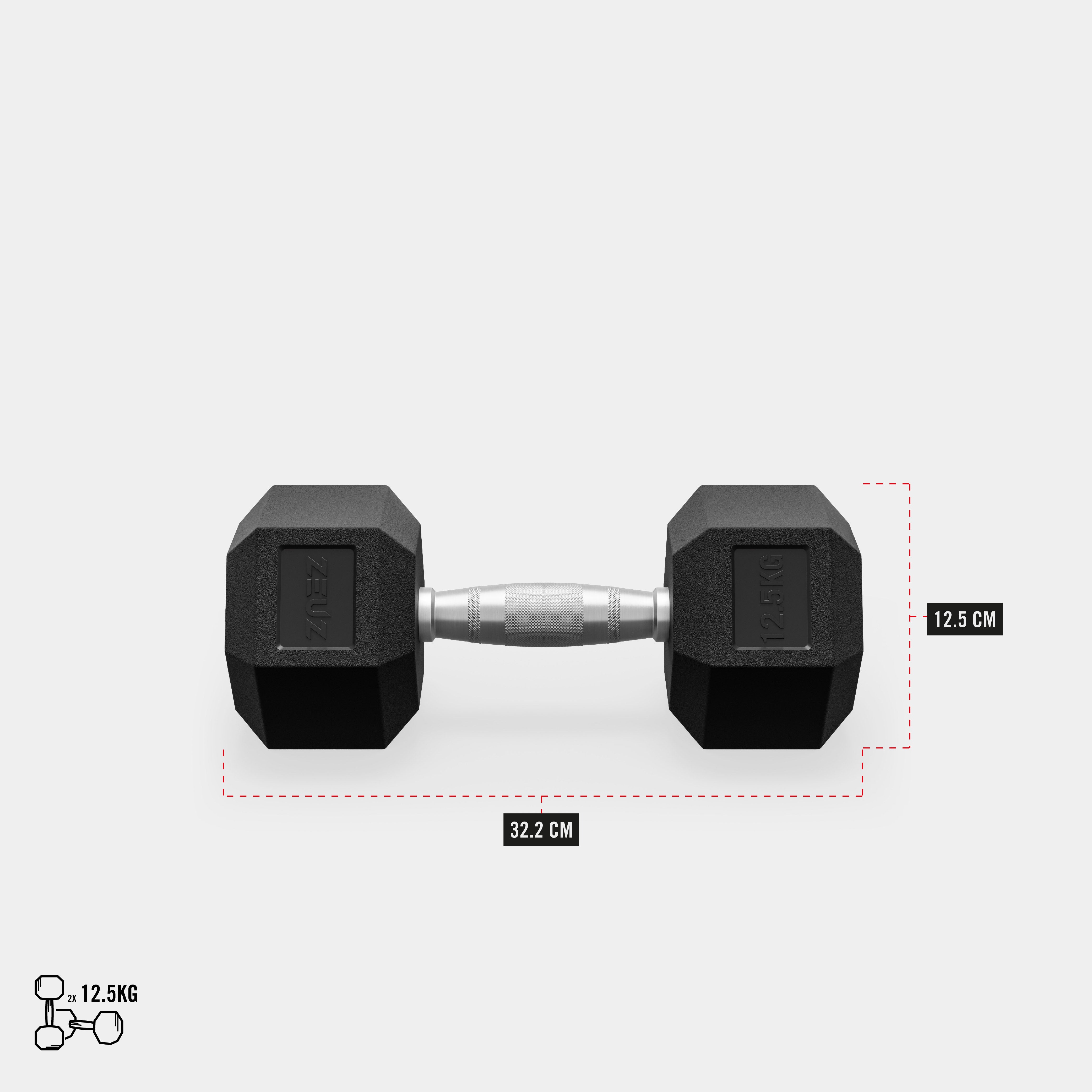 ZEUZ Dumbbell Rek Incl. Hexagon Dumbbells