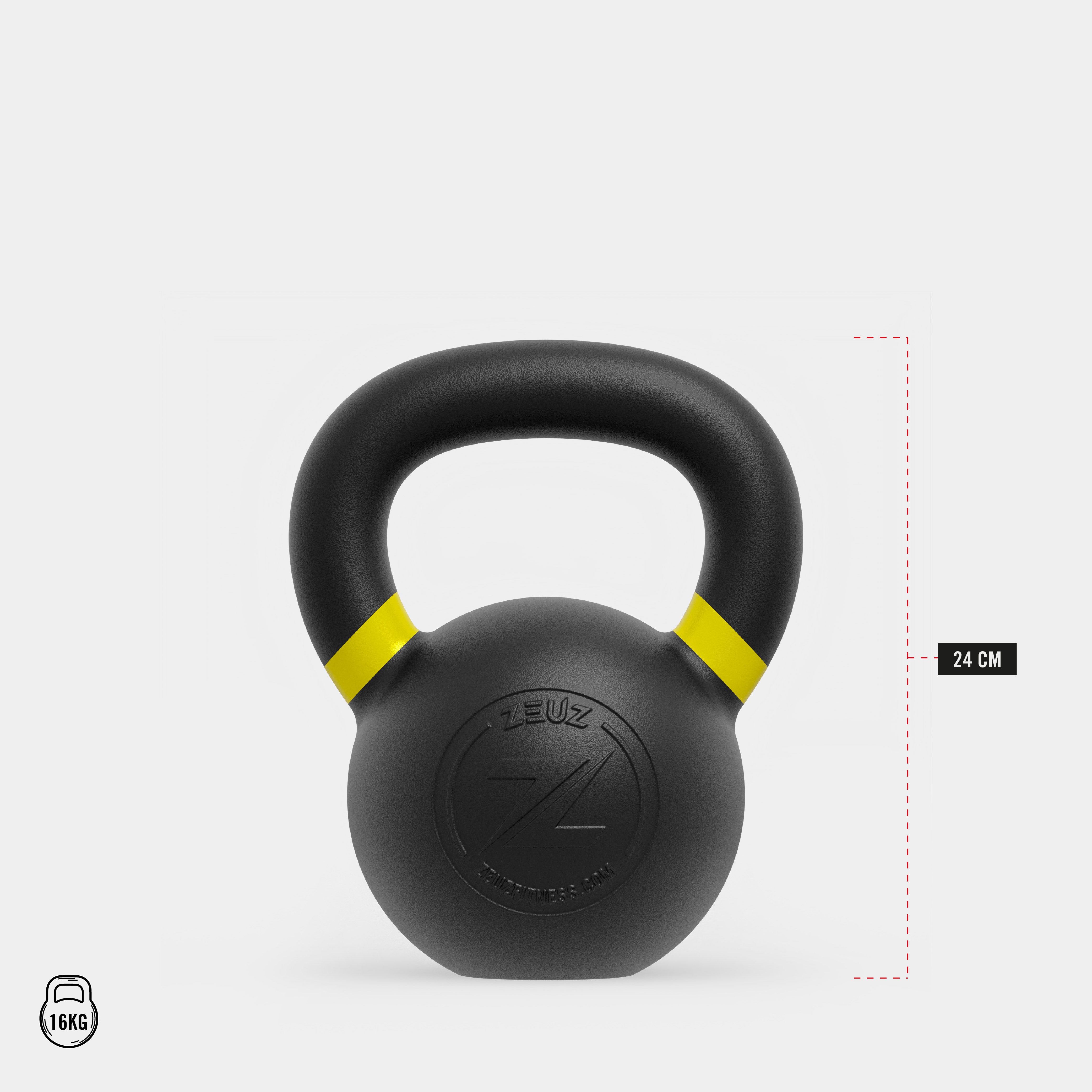 ZEUZ Kettlebell Rek Incl. Kettlebells
