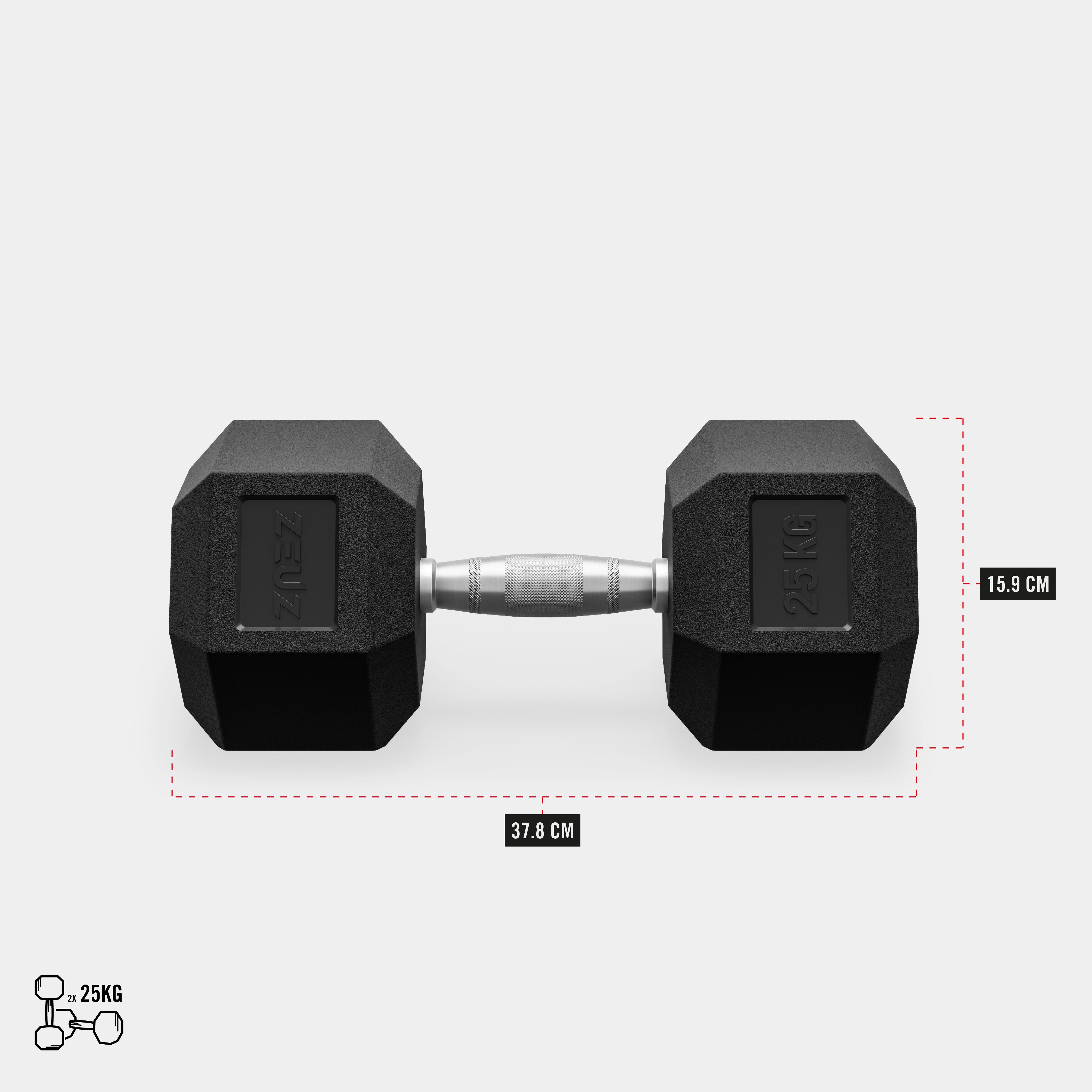 ZEUZ Dumbbell Rek Incl. Hexagon Dumbbells