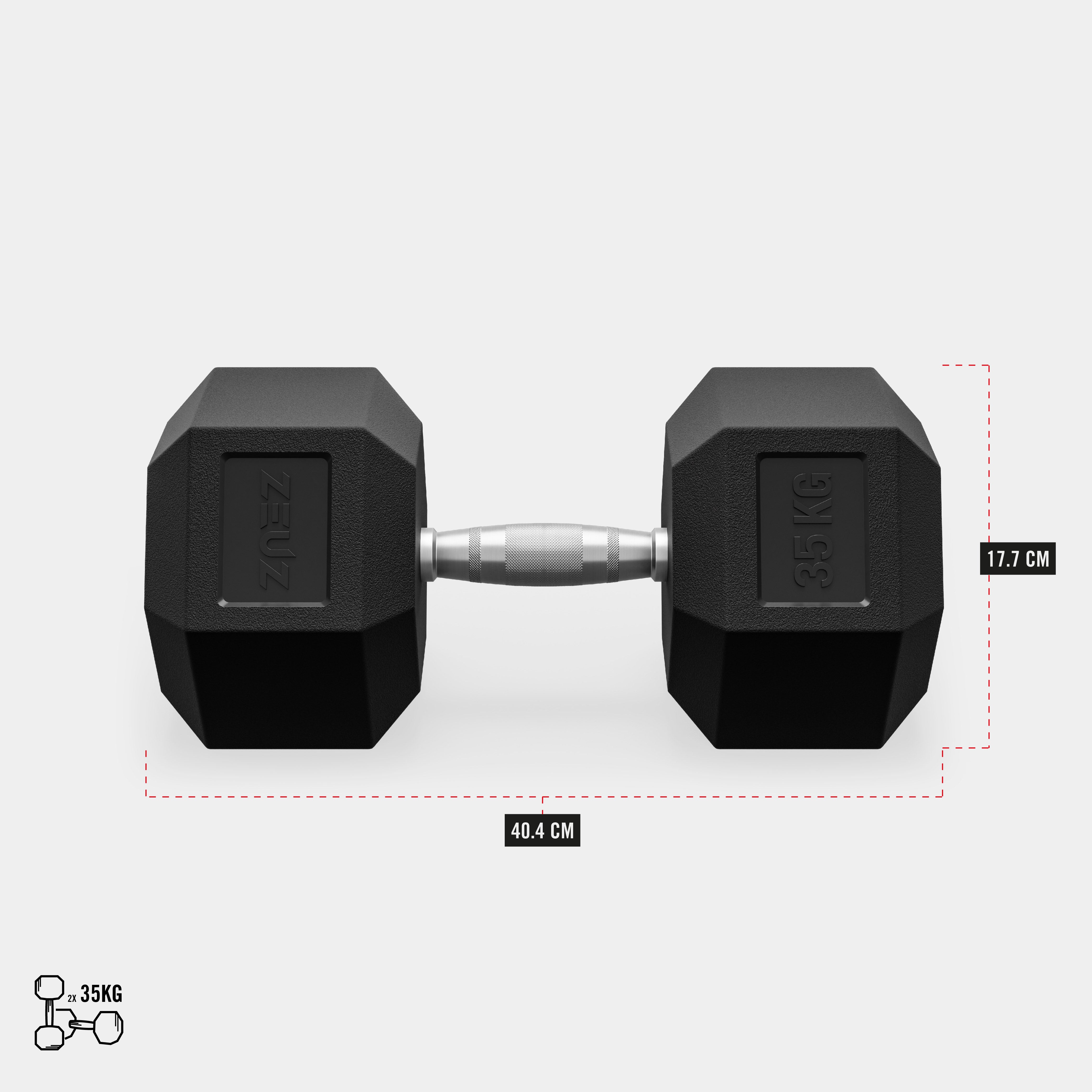 ZEUZ Dumbbell Rek Incl. Hexagon Dumbbells