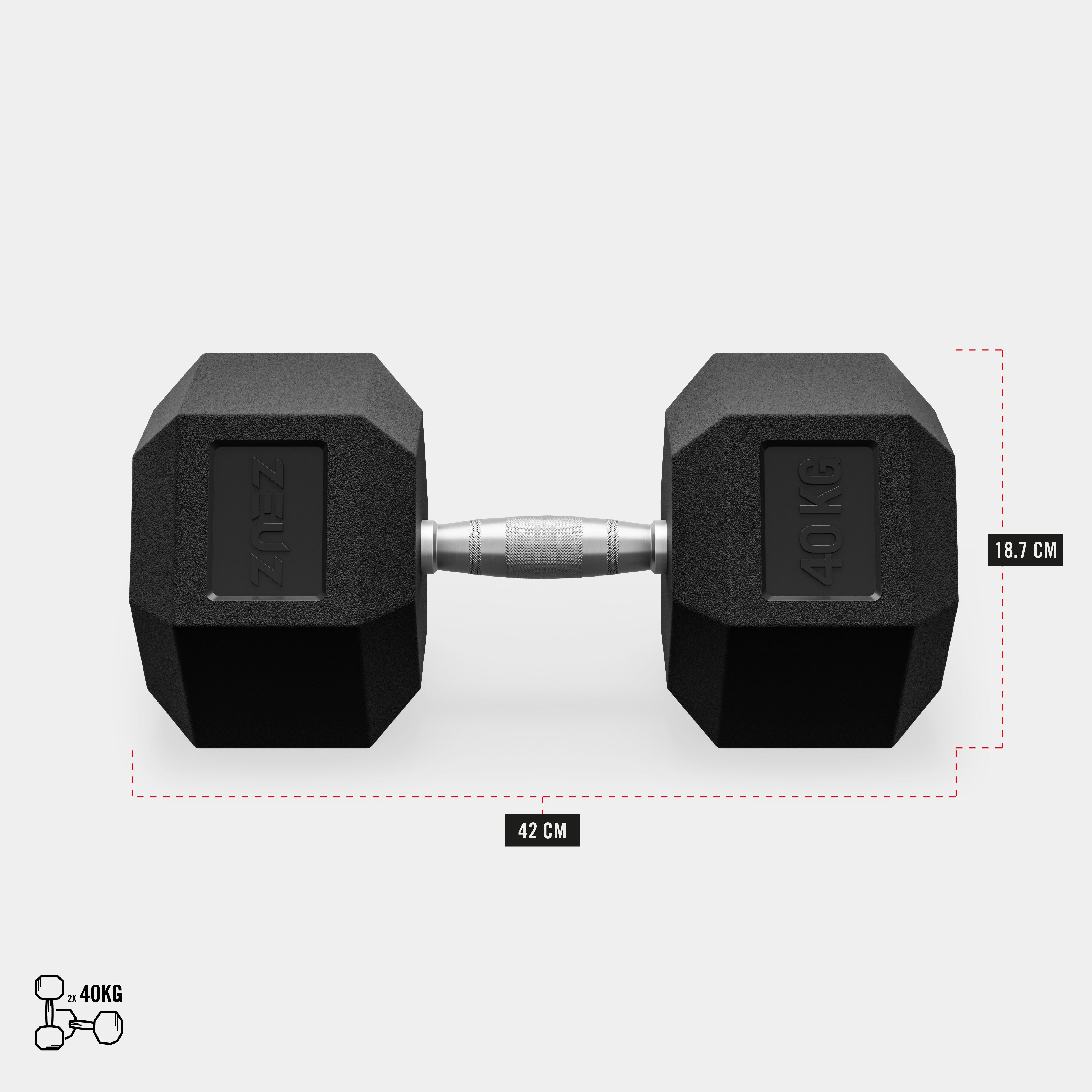ZEUZ Dumbbell Rek Incl. Hexagon Dumbbells