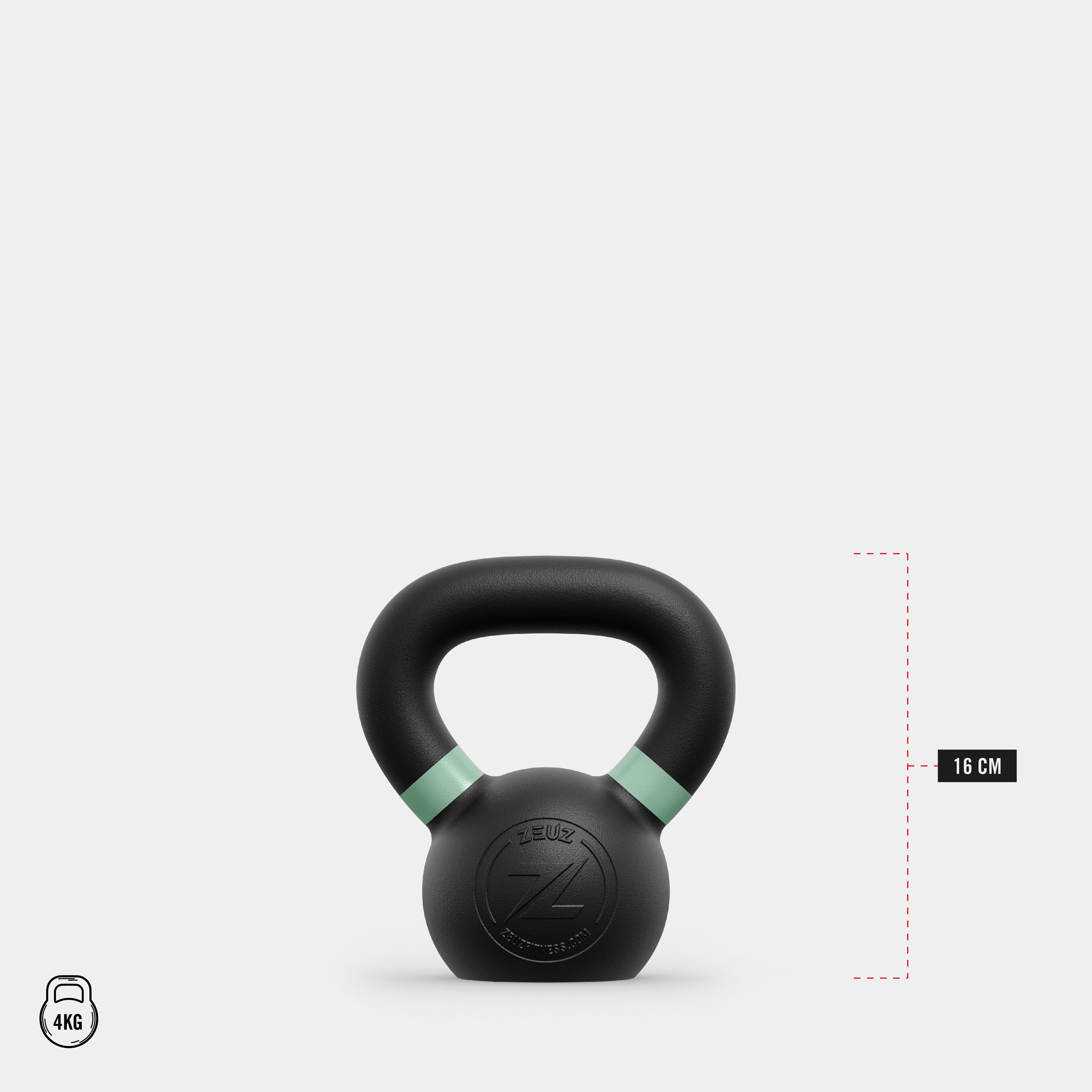 ZEUZ Kettlebell Rek Incl. Kettlebells