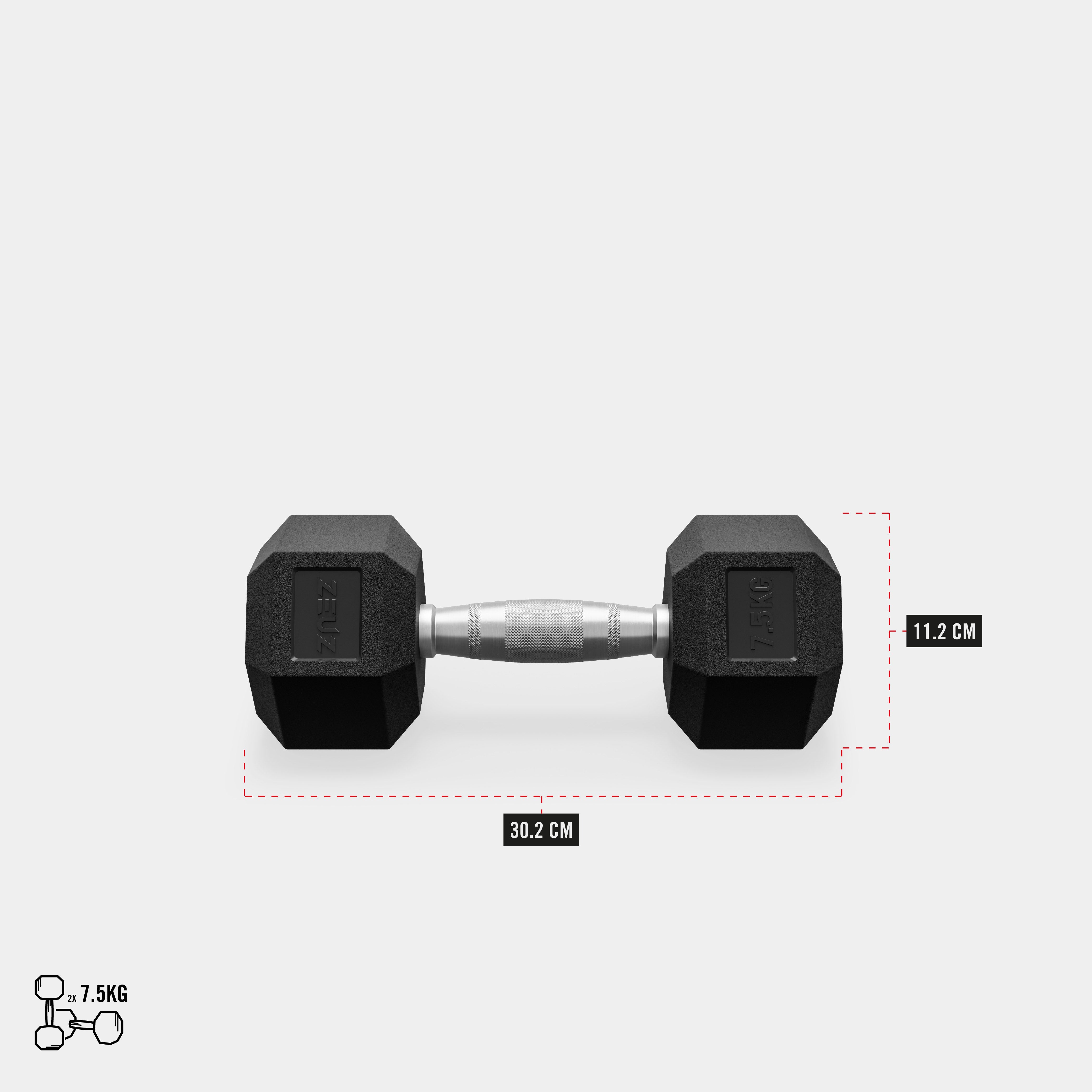 ZEUZ Dumbbell Rek Incl. Hexagon Dumbbells
