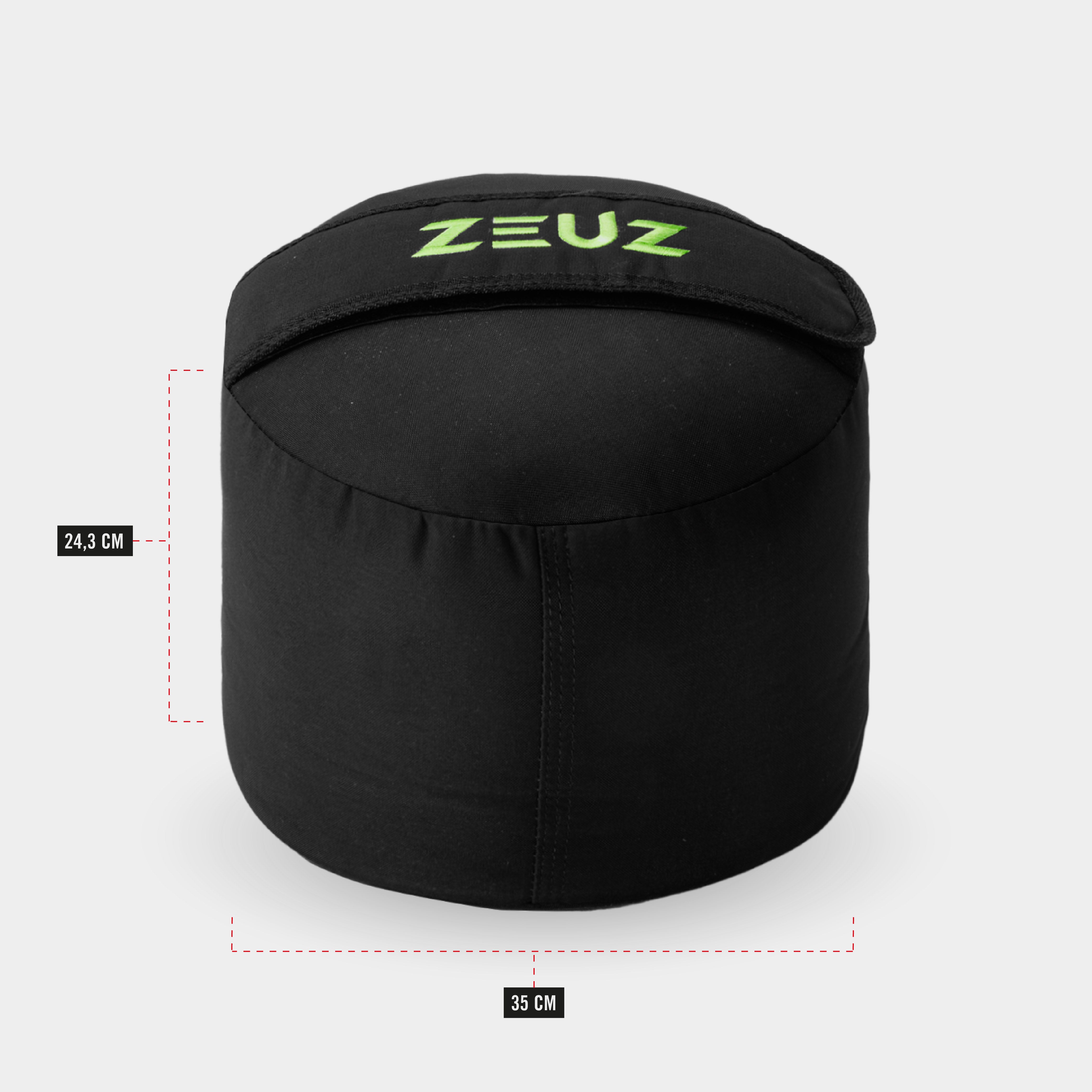 Afmetingen van de ZEUZ Strongman Sandbag 40kg – ideaal voor functionele krachttraining