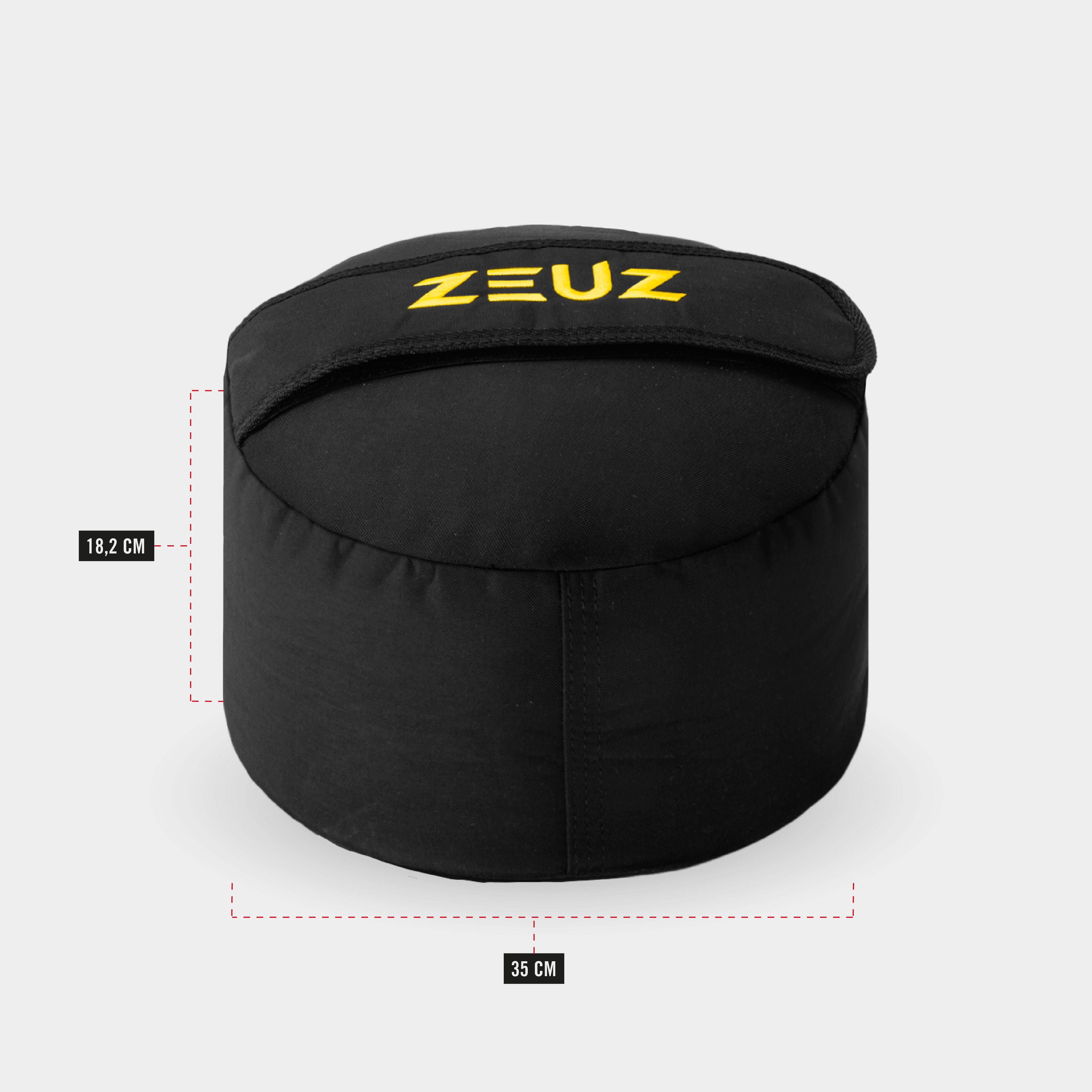 Afmetingen van de ZEUZ Strongman Sandbag 30kg – ideaal voor functionele krachttraining