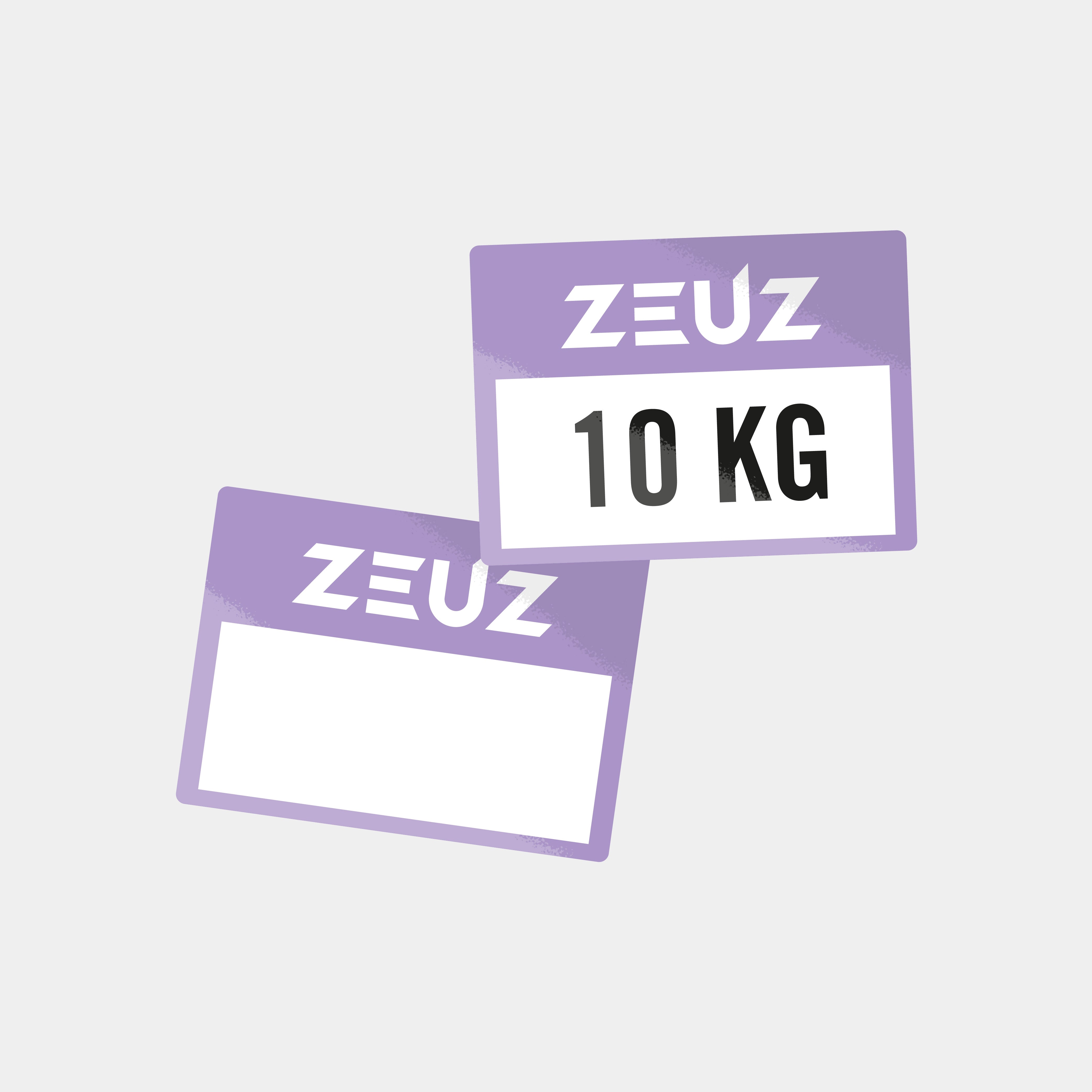 ZEUZ Strongman Sandbag 10kg – geleverd met gewichtskaartjes voor duidelijke aanduiding