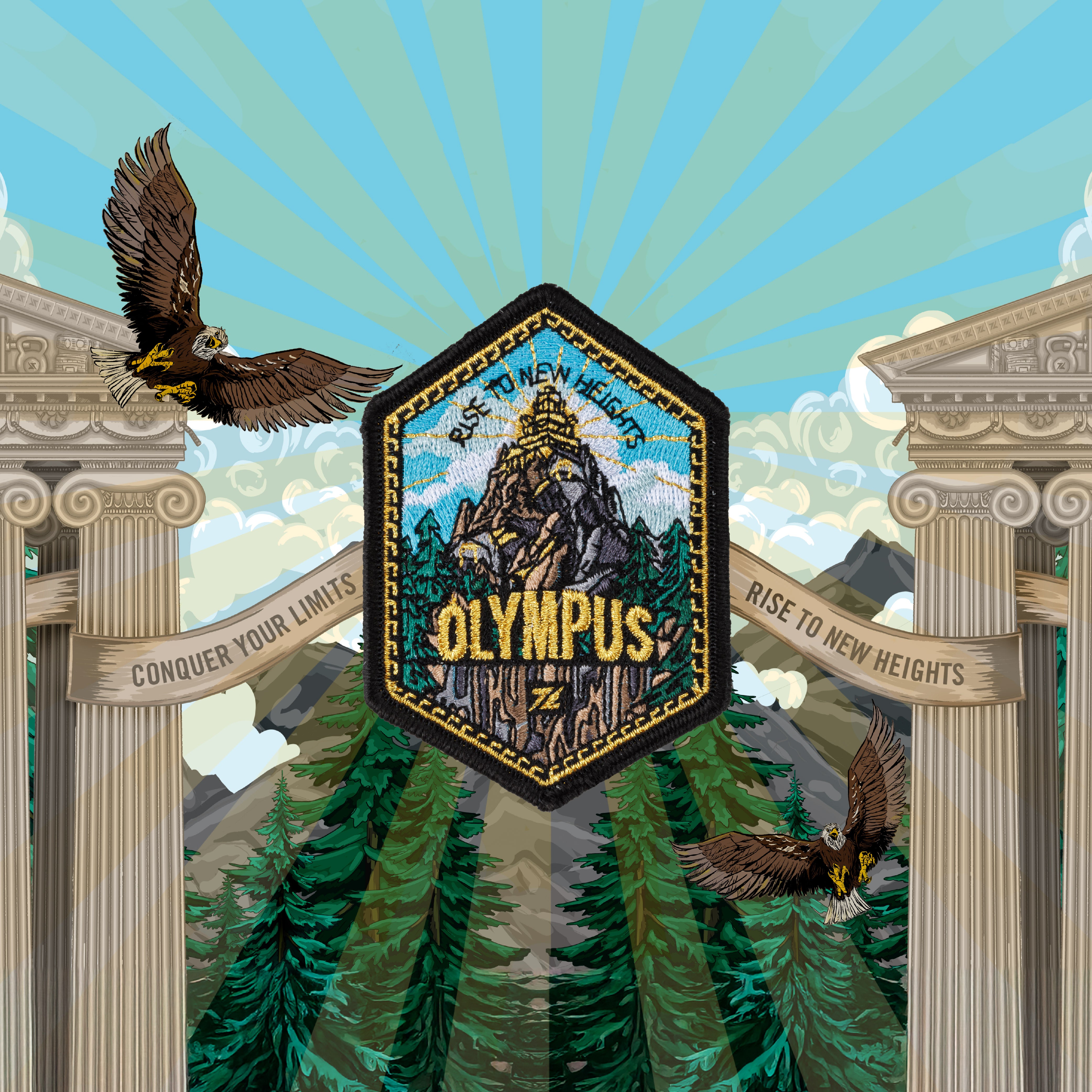 ZEUZ Salita a Nuove Vette - Patch Olympus