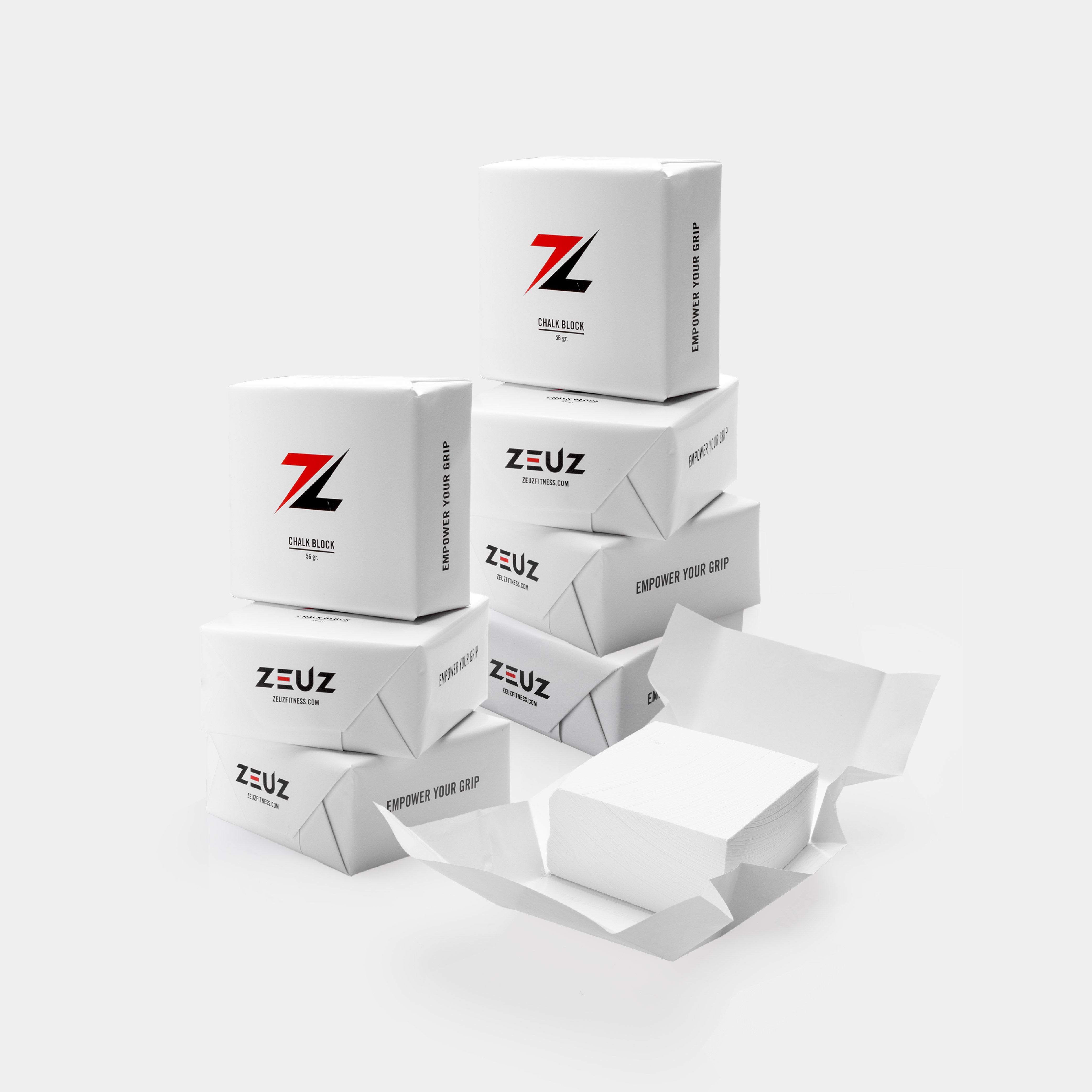 Blocchi di polvere di magnesio ZEUZ - Gesso - Confezione da 8