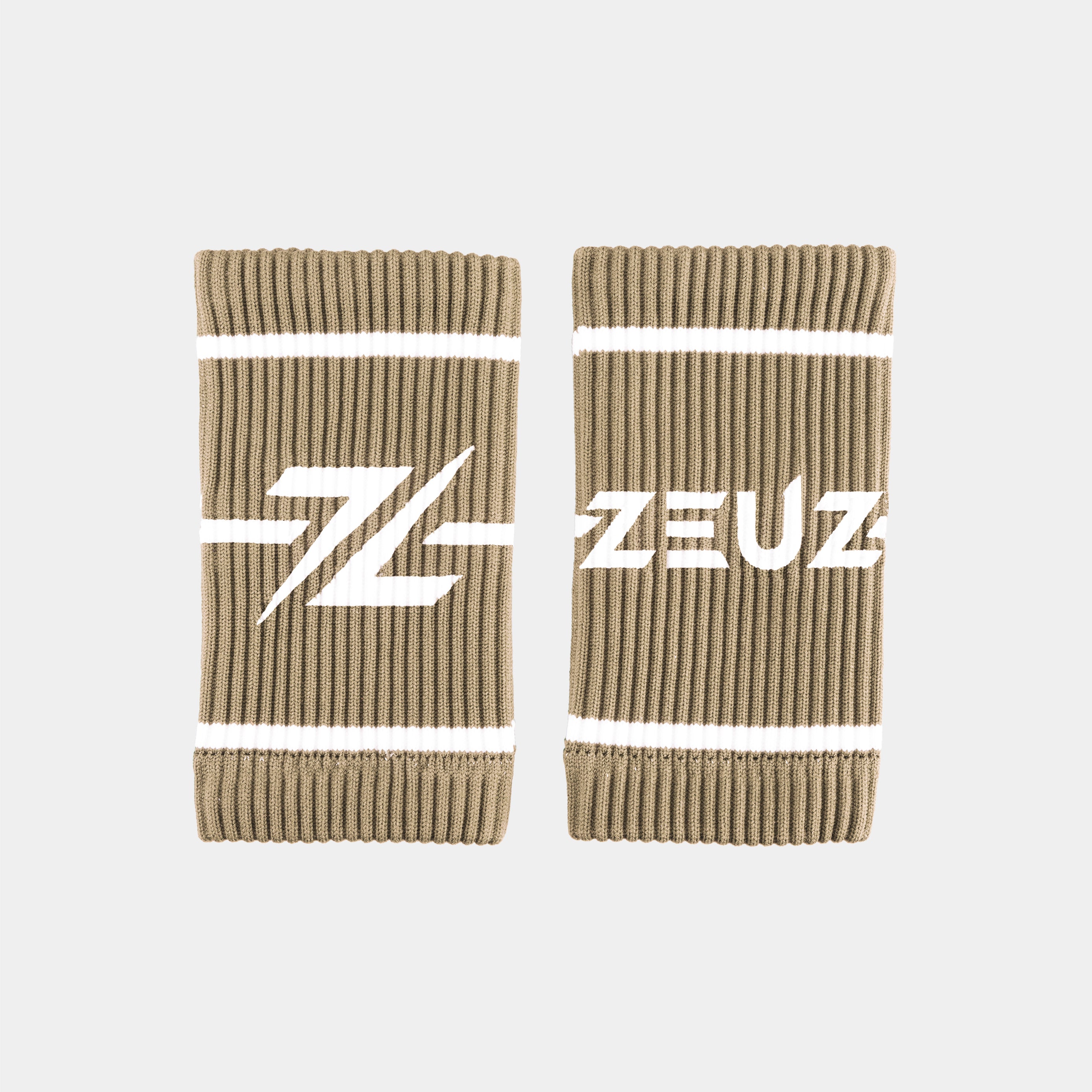ZEUZ Zweetbanden beige – zachte en absorberende sweat bands voor training en sport