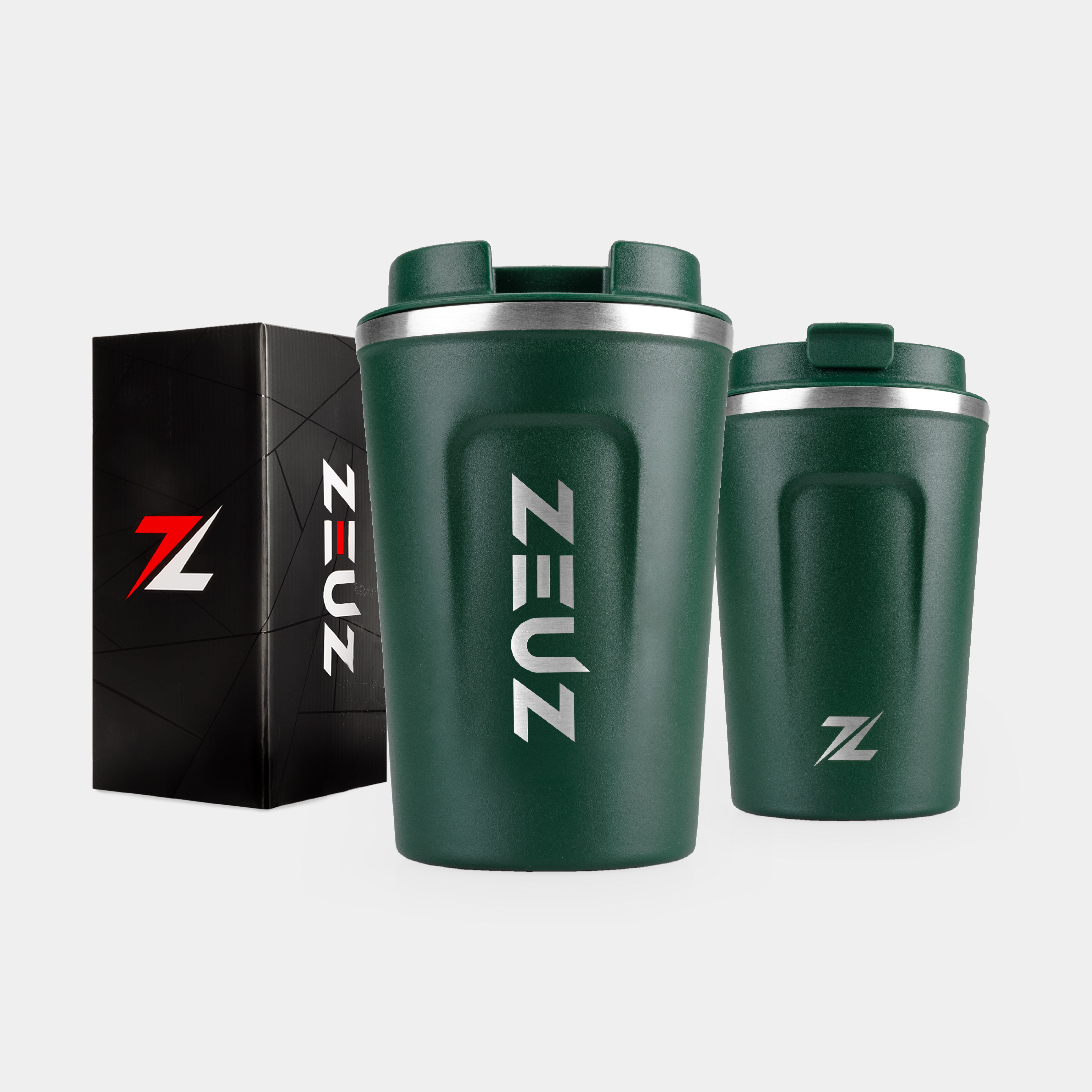 ZEUZ Thermos Mug & Coffee Mug To Go - Taza y taza para café y té - 380 ML