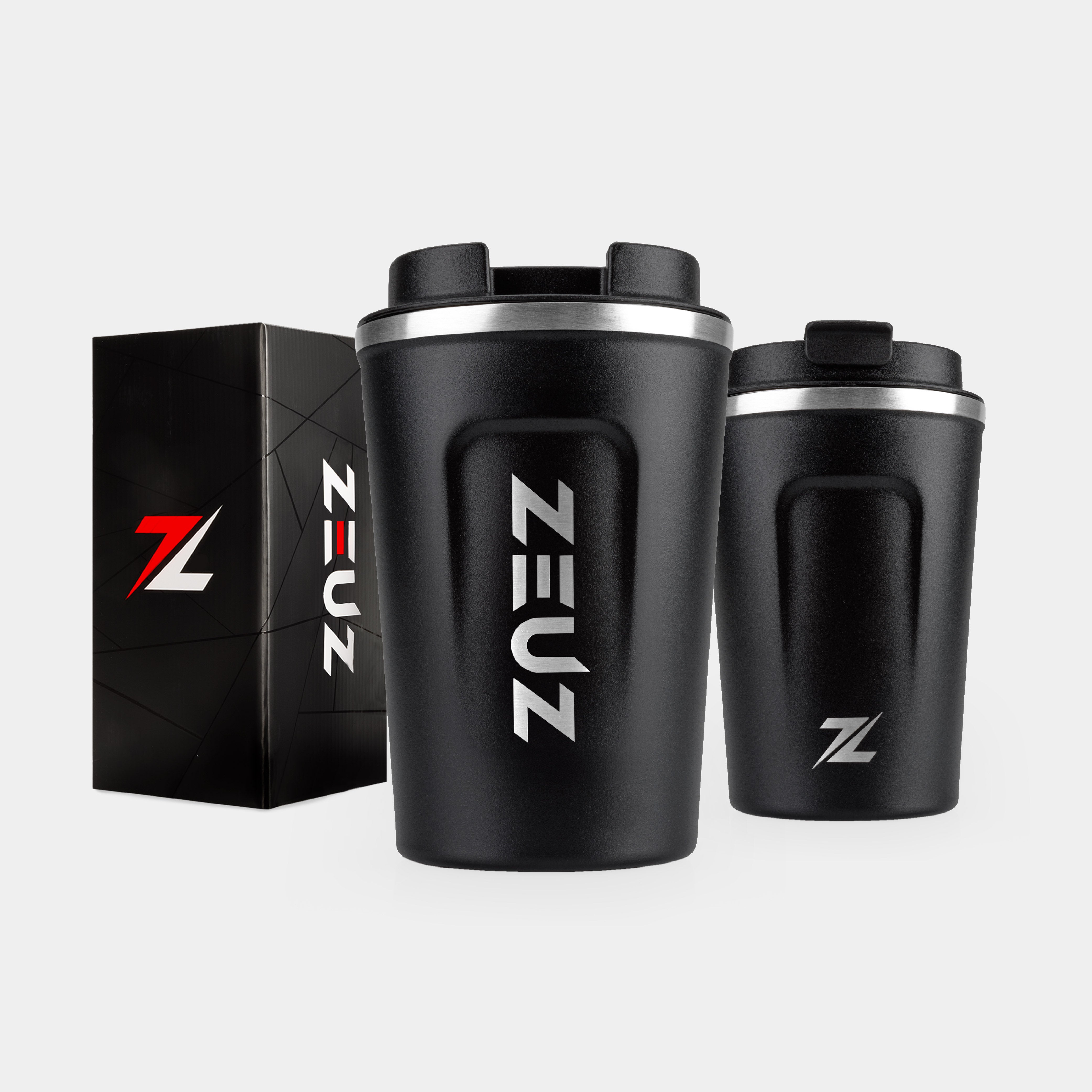 ZEUZ Thermos Mug & Coffee Mug To Go - Taza y taza para café y té - 380 ML