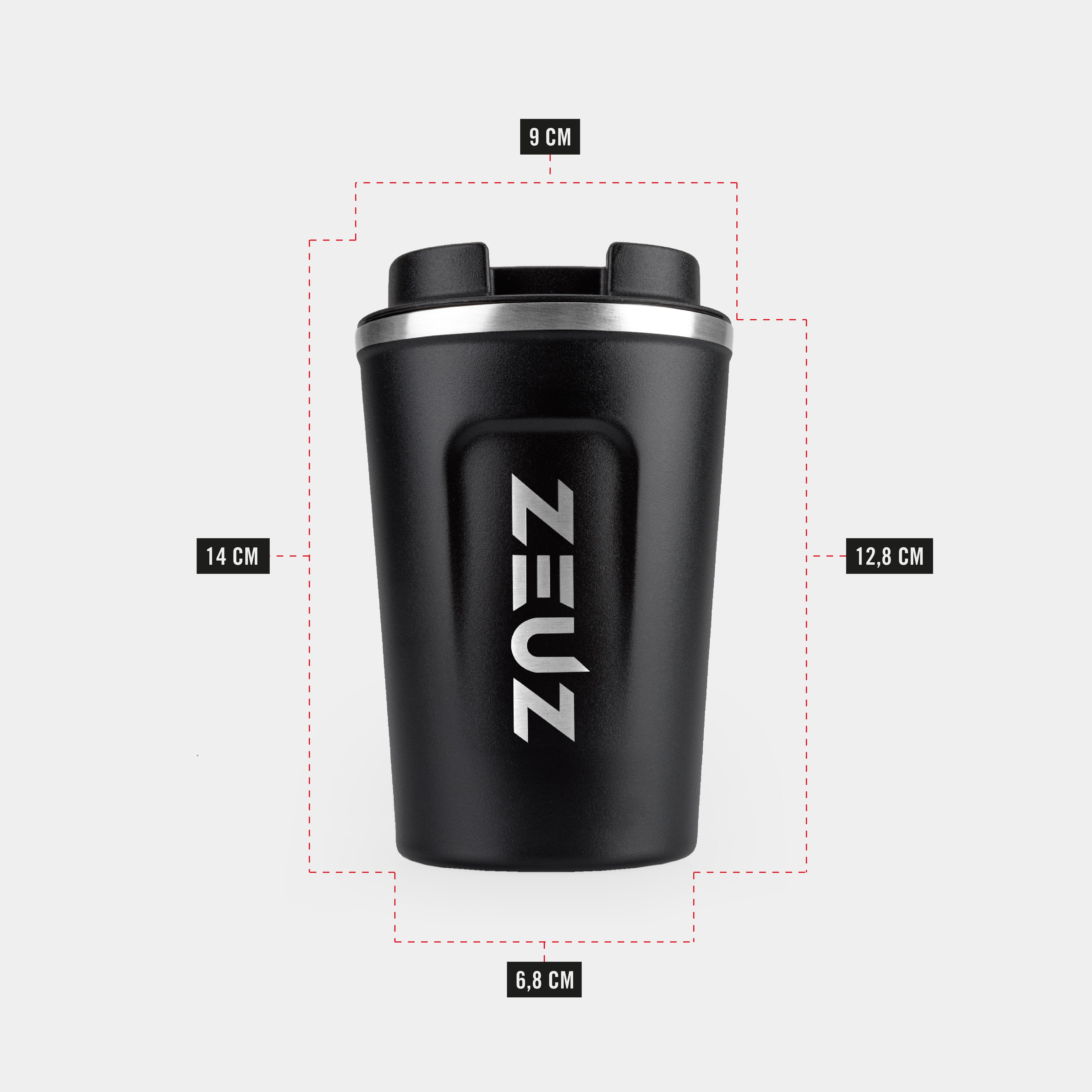 ZEUZ Thermos Mug & Coffee Mug To Go - Taza y taza para café y té - 380 ML
