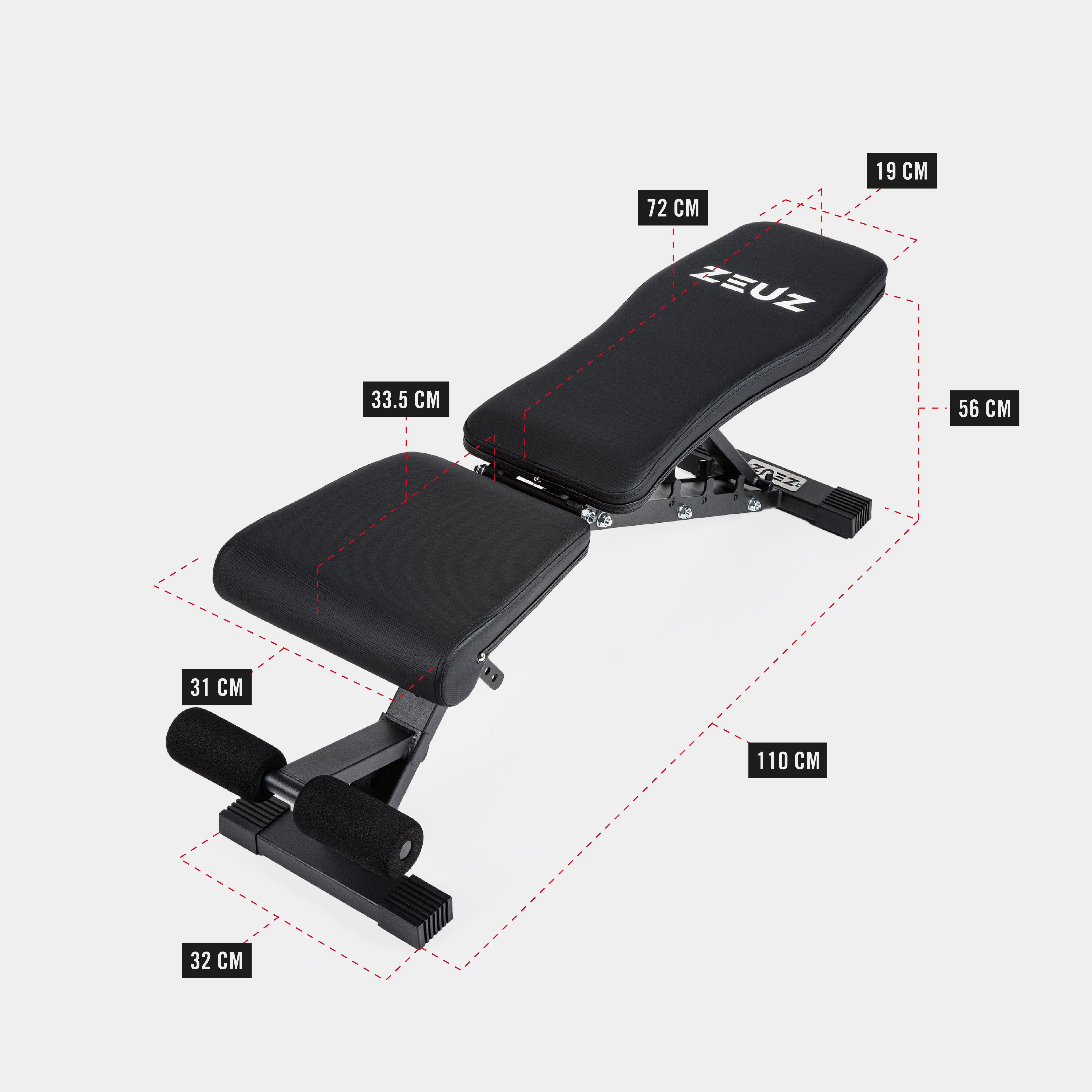 ZEUZ Pack de base pour gym à domicile - 2 x 40KG