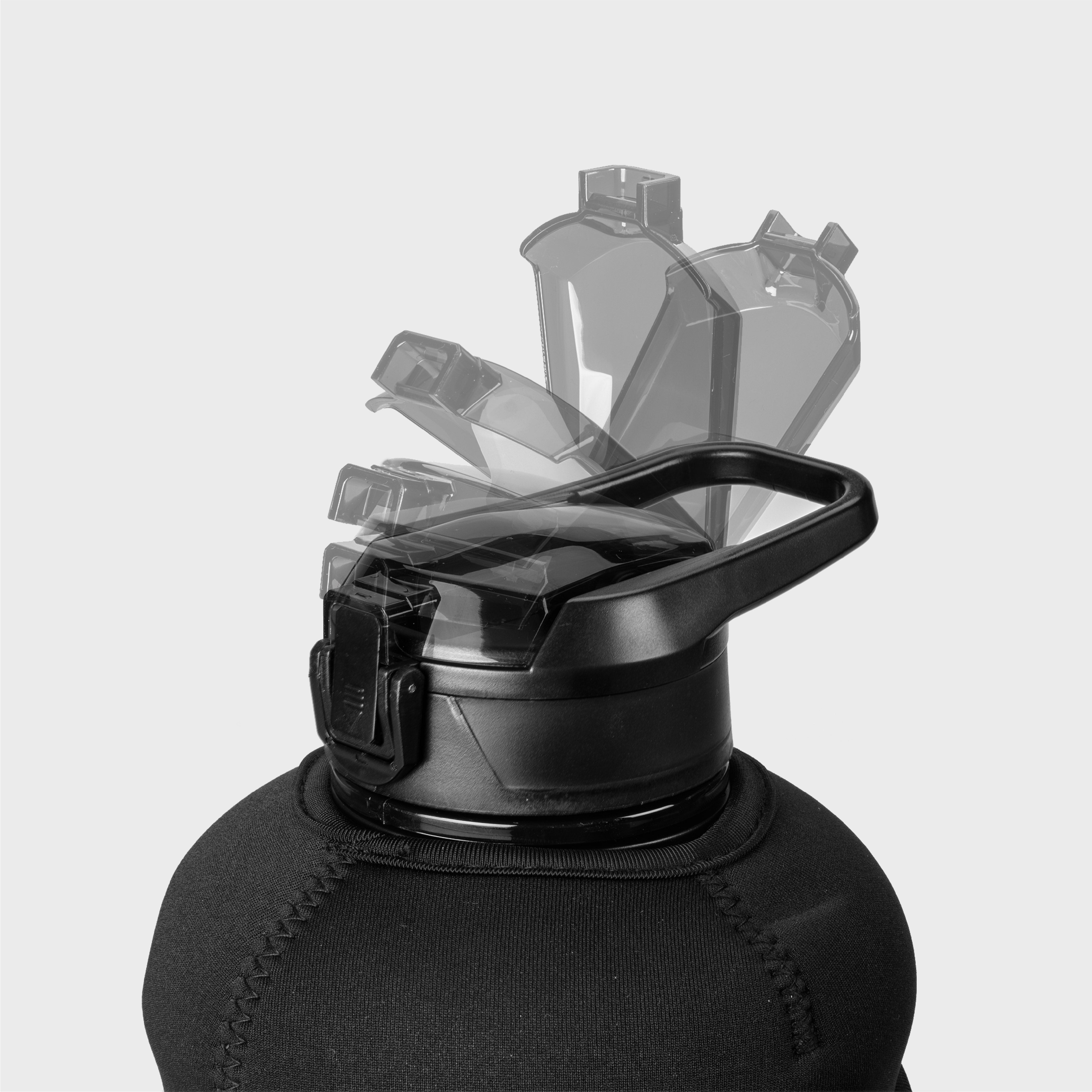 Gourde ZEUZ 2, 2 litres-Noir