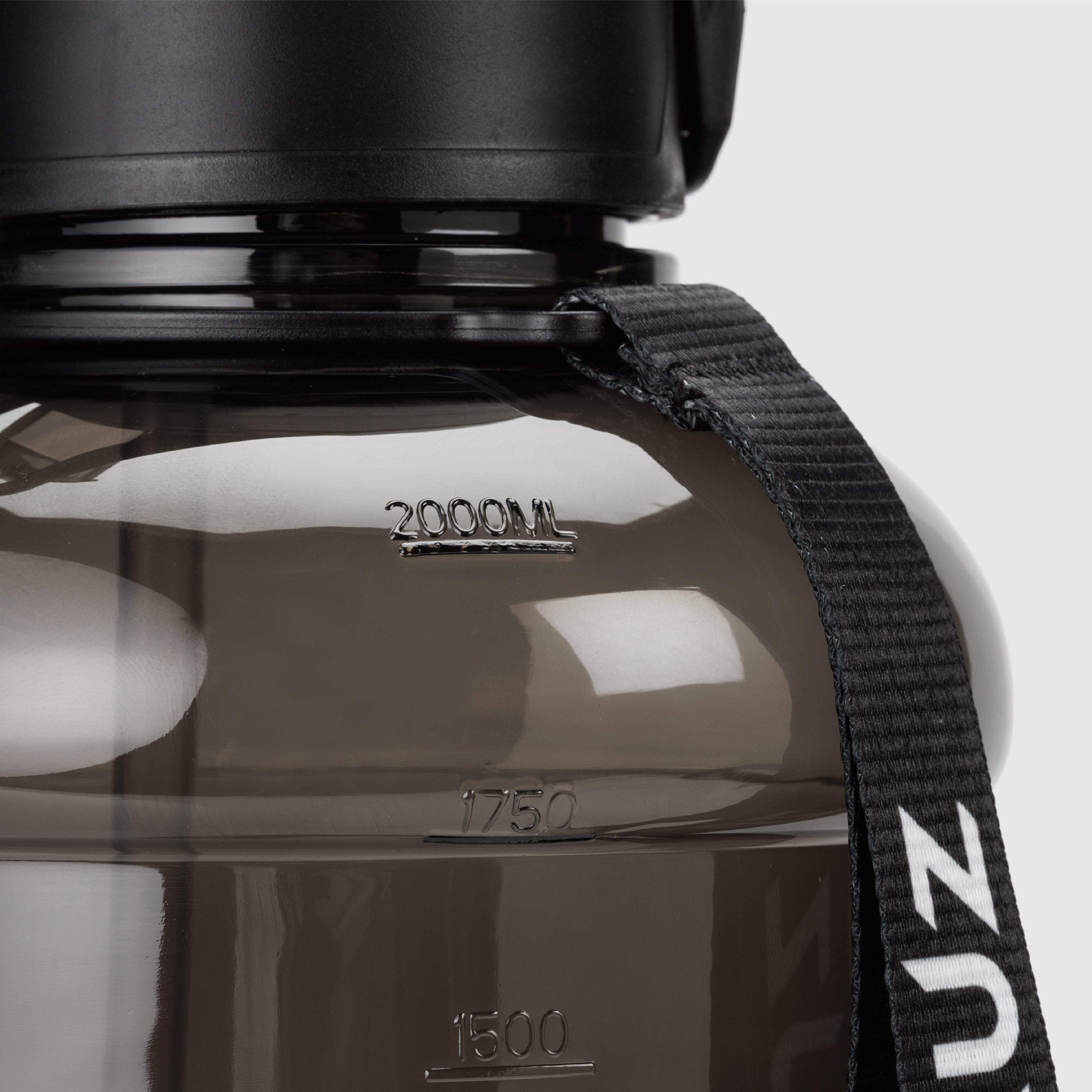 Gourde ZEUZ 2, 2 litres-Noir