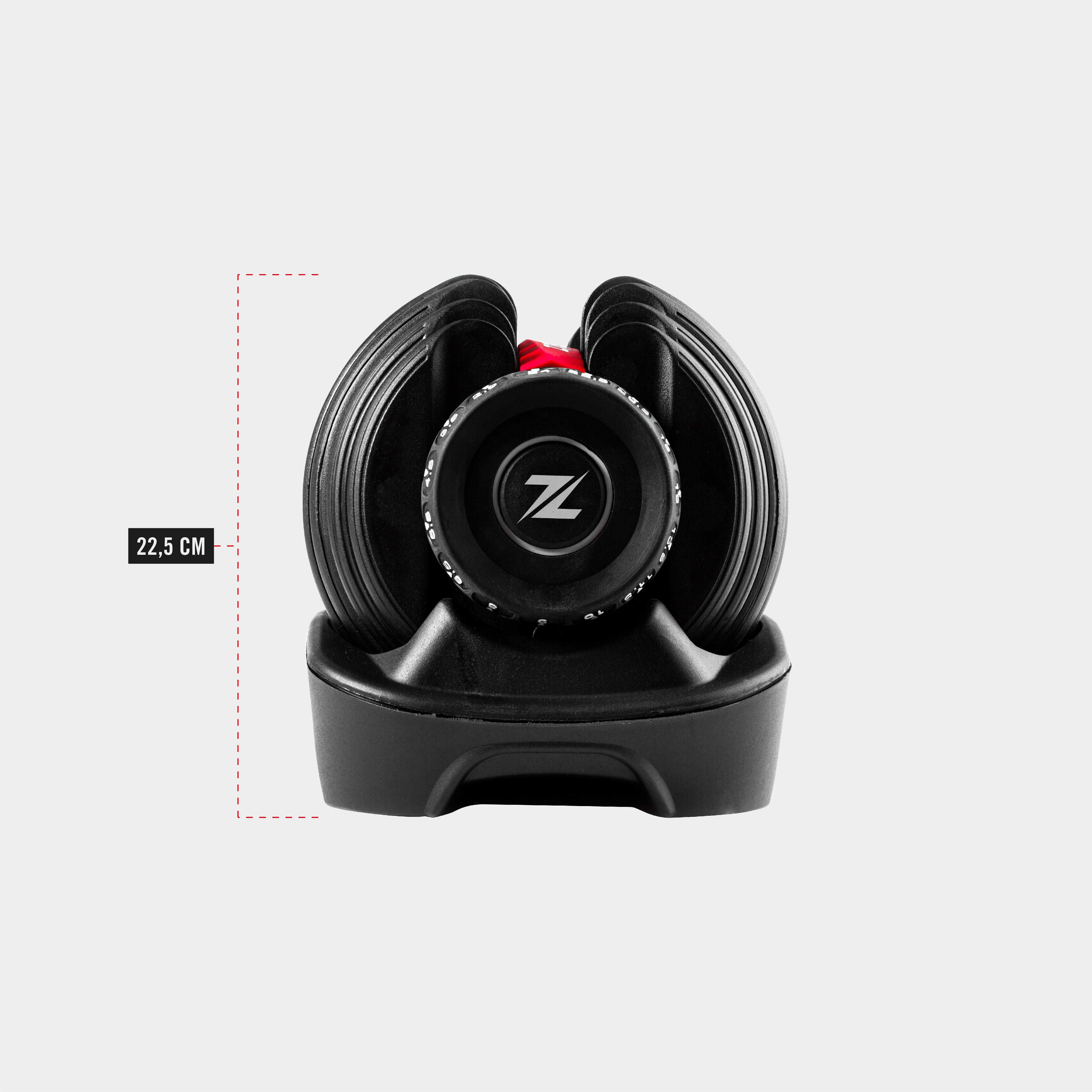 ZEUZ Haltère réglable - 2,5 à 24 KG