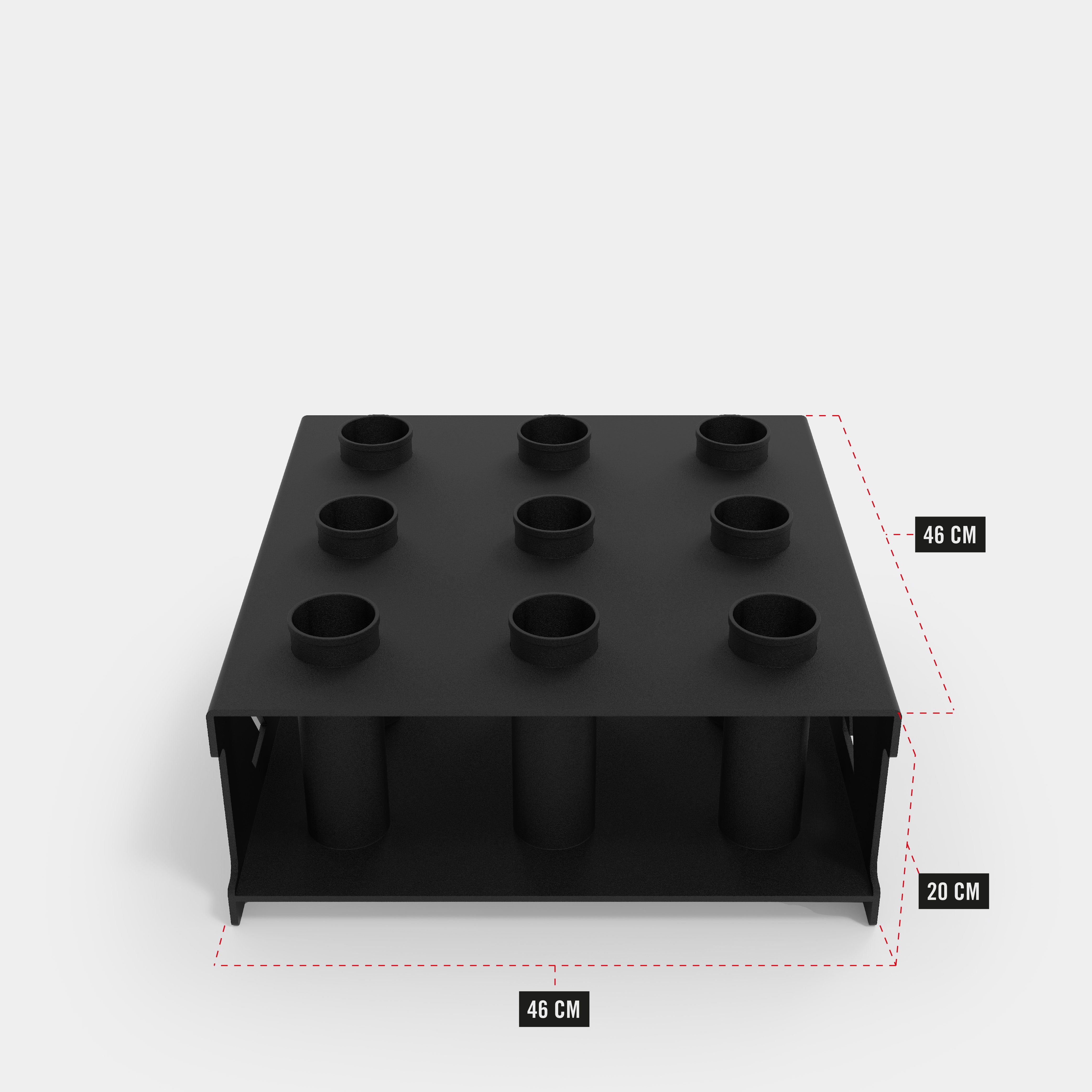ZEUZ Halterstang Opbergrek - 9 Stuks - Bar Rack Holder - Stang houder