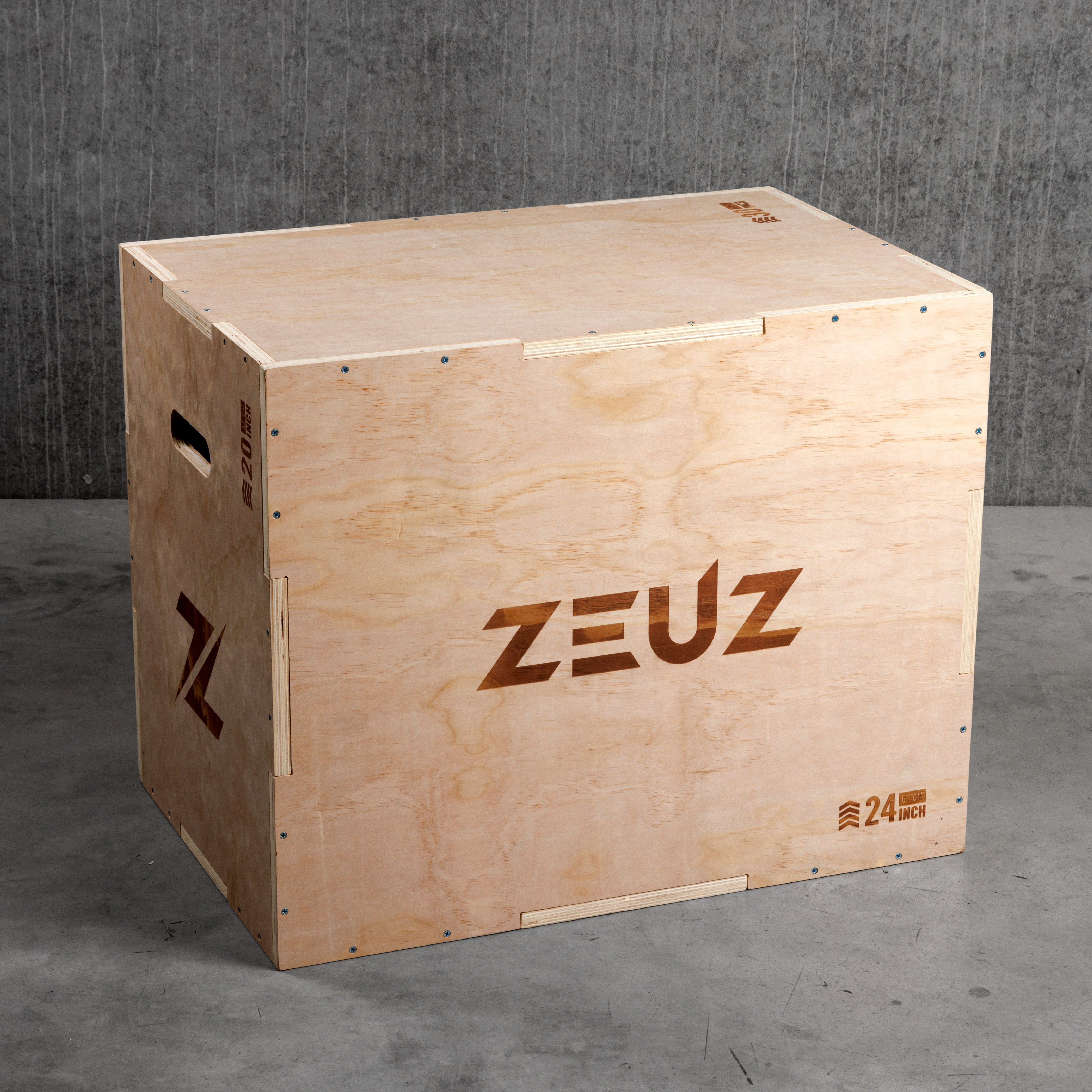 ZEUZ Boîte en bois Plyo-Box Jump