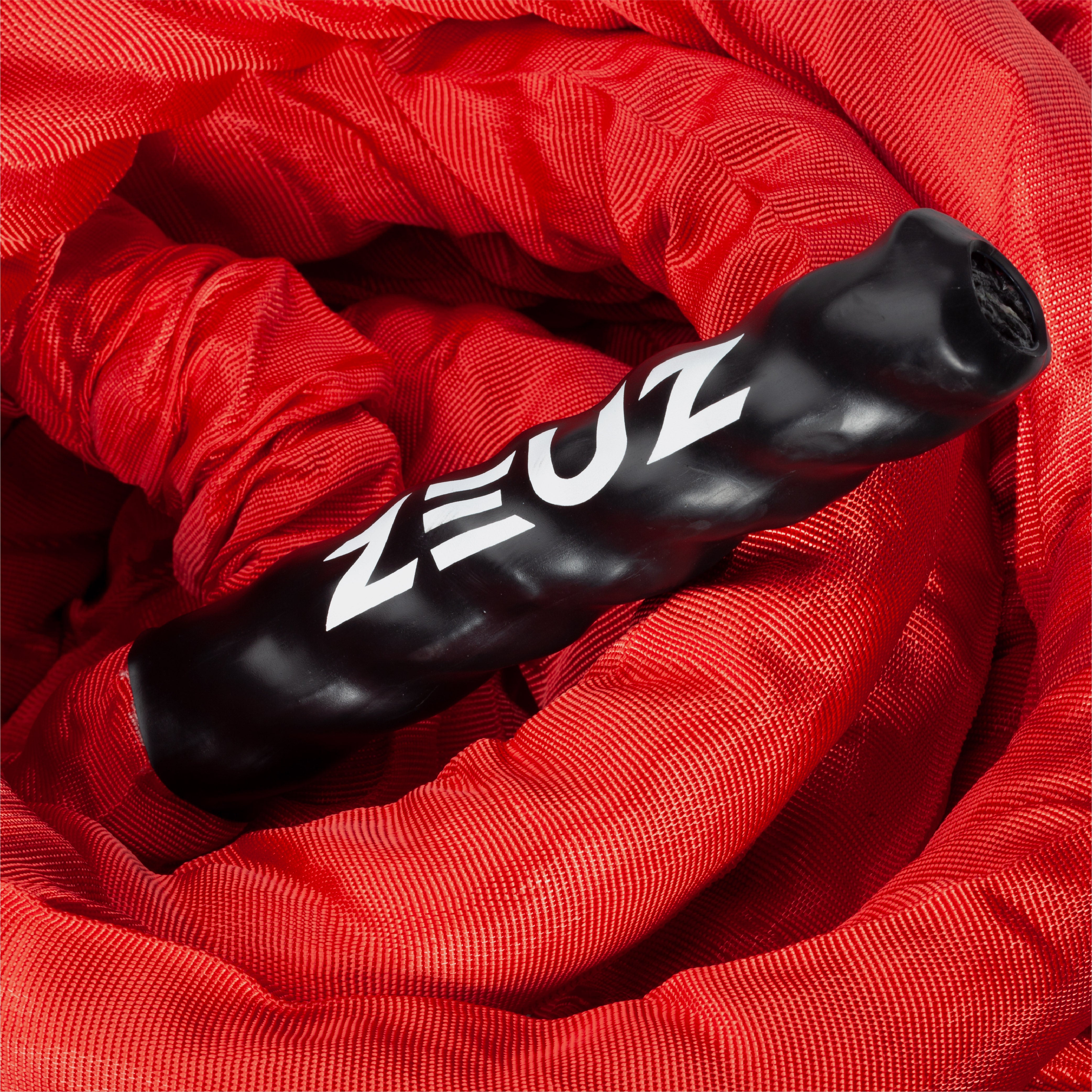 Cuerda de batalla ZEUZ de 9 metros, incluido el material de montaje