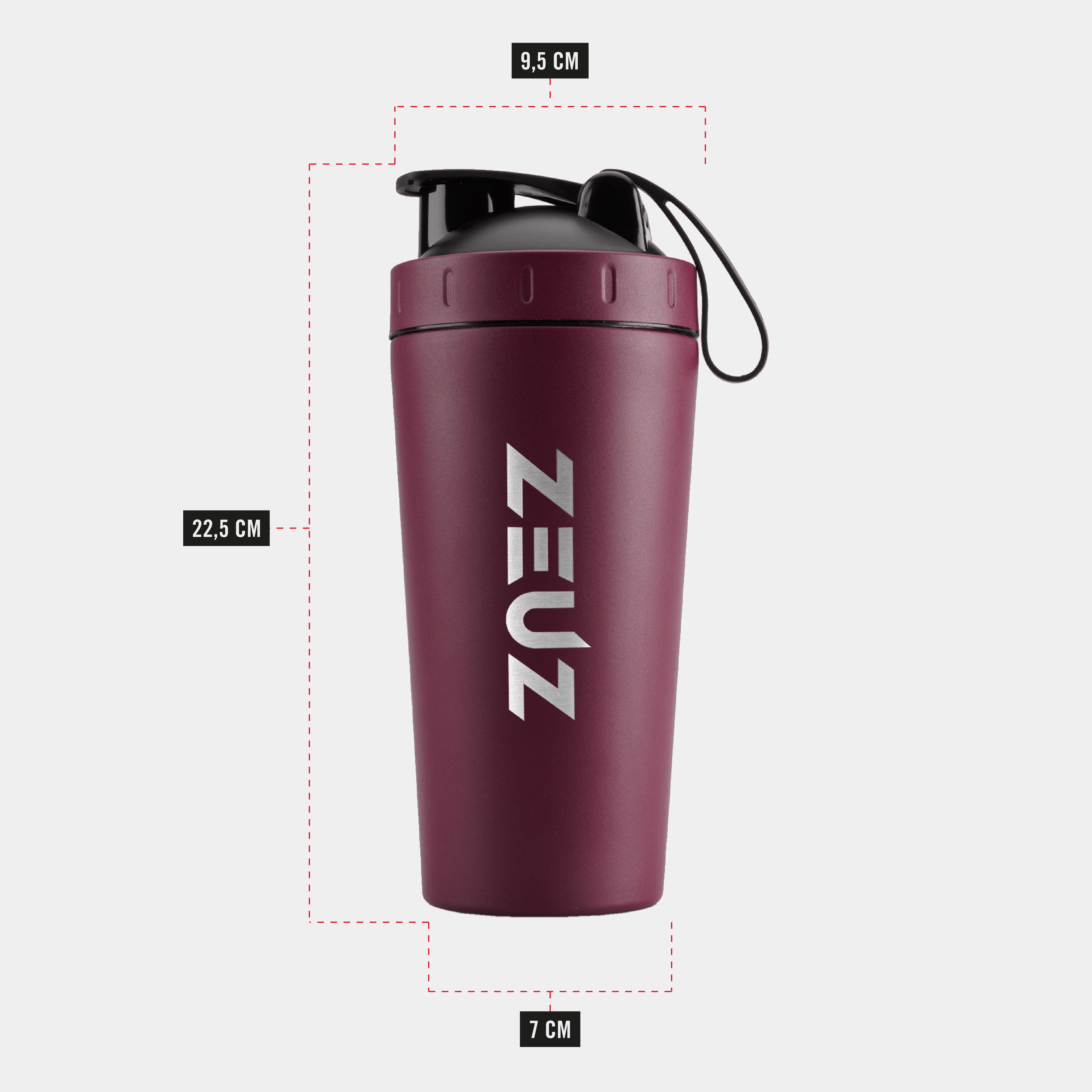 Shaker ZEUZ Premium RVS-Shaker