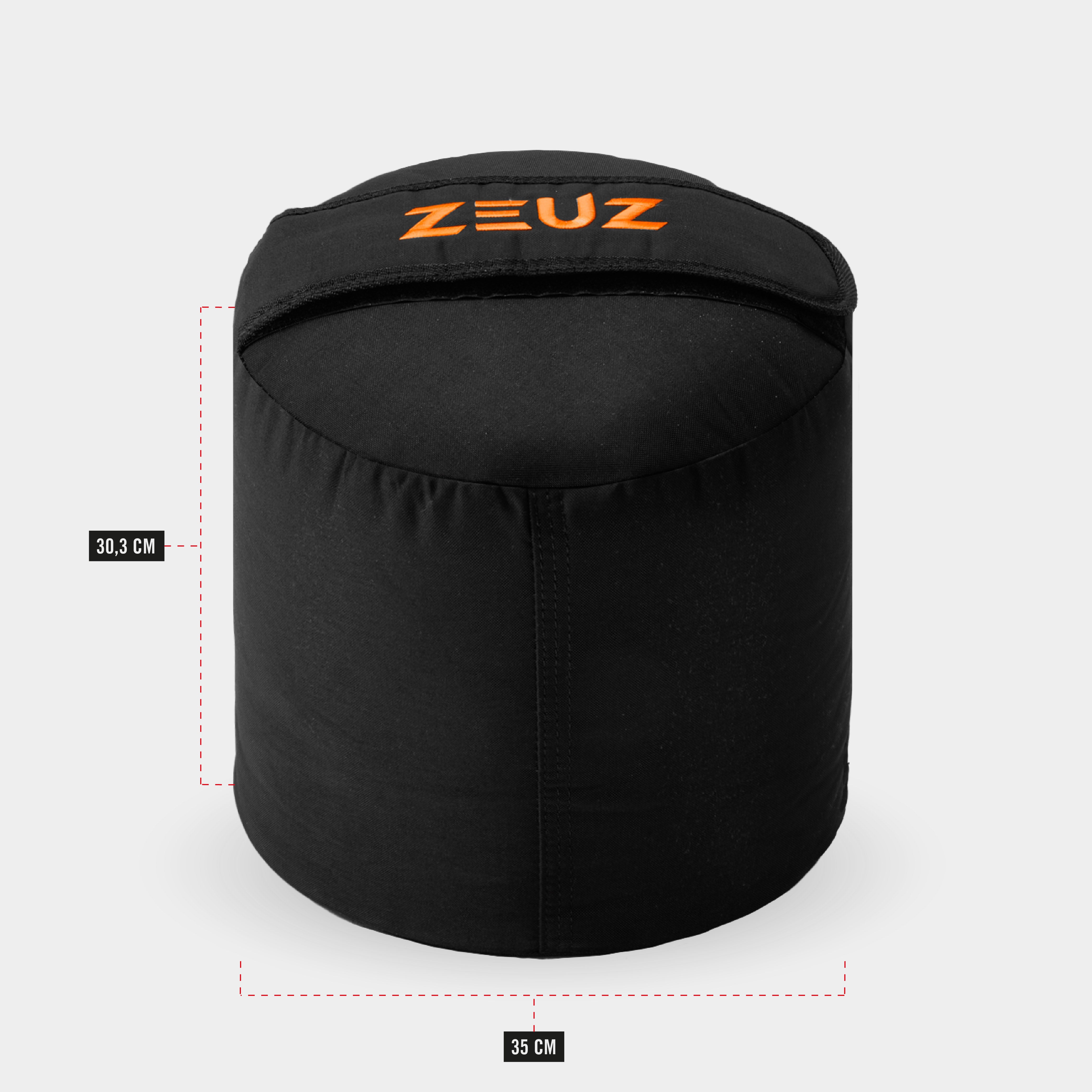 Afmetingen van de ZEUZ Strongman Sandbag 50kg – ideaal voor functionele krachttraining