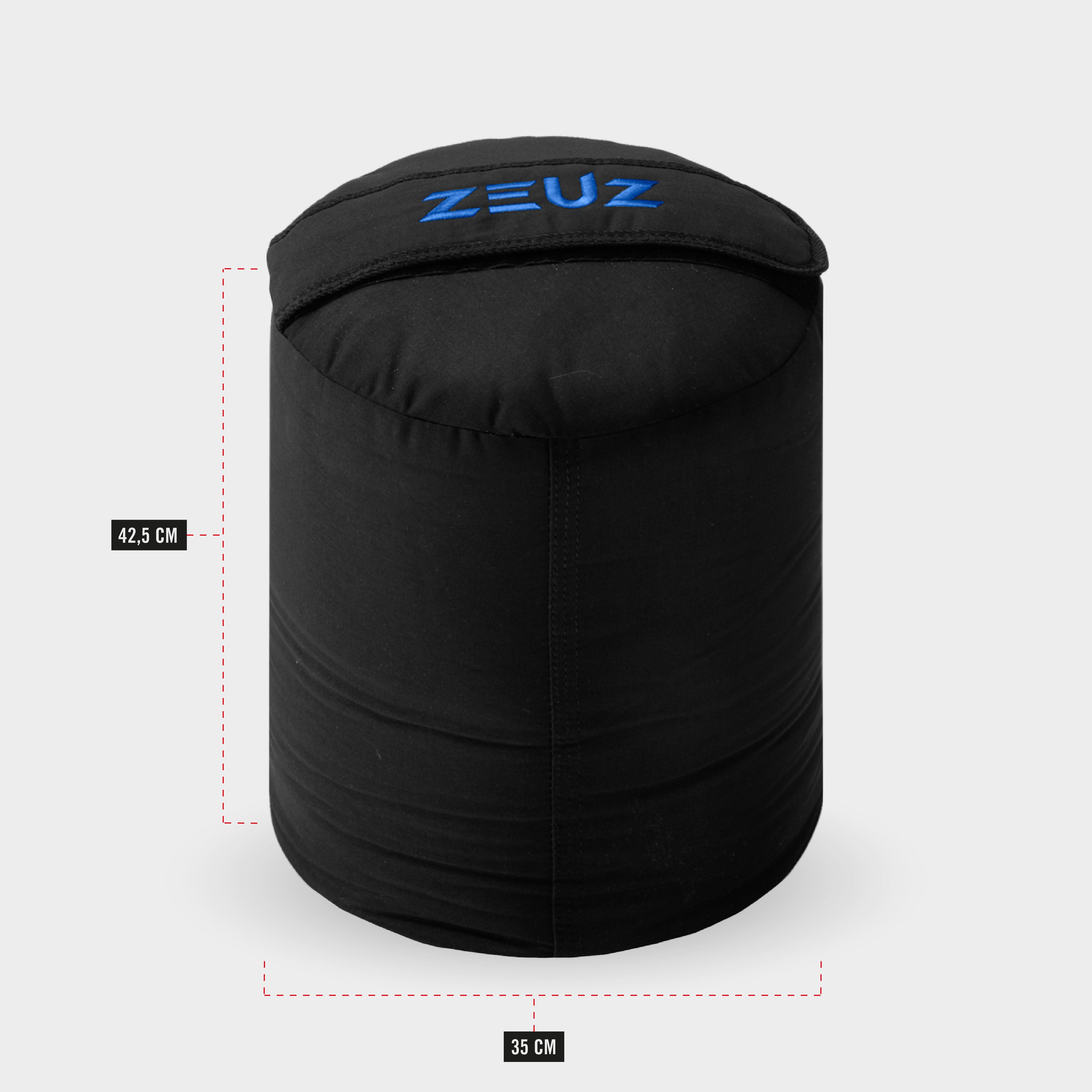 Afmetingen van de ZEUZ Strongman Sandbag 70kg – ideaal voor functionele krachttraining