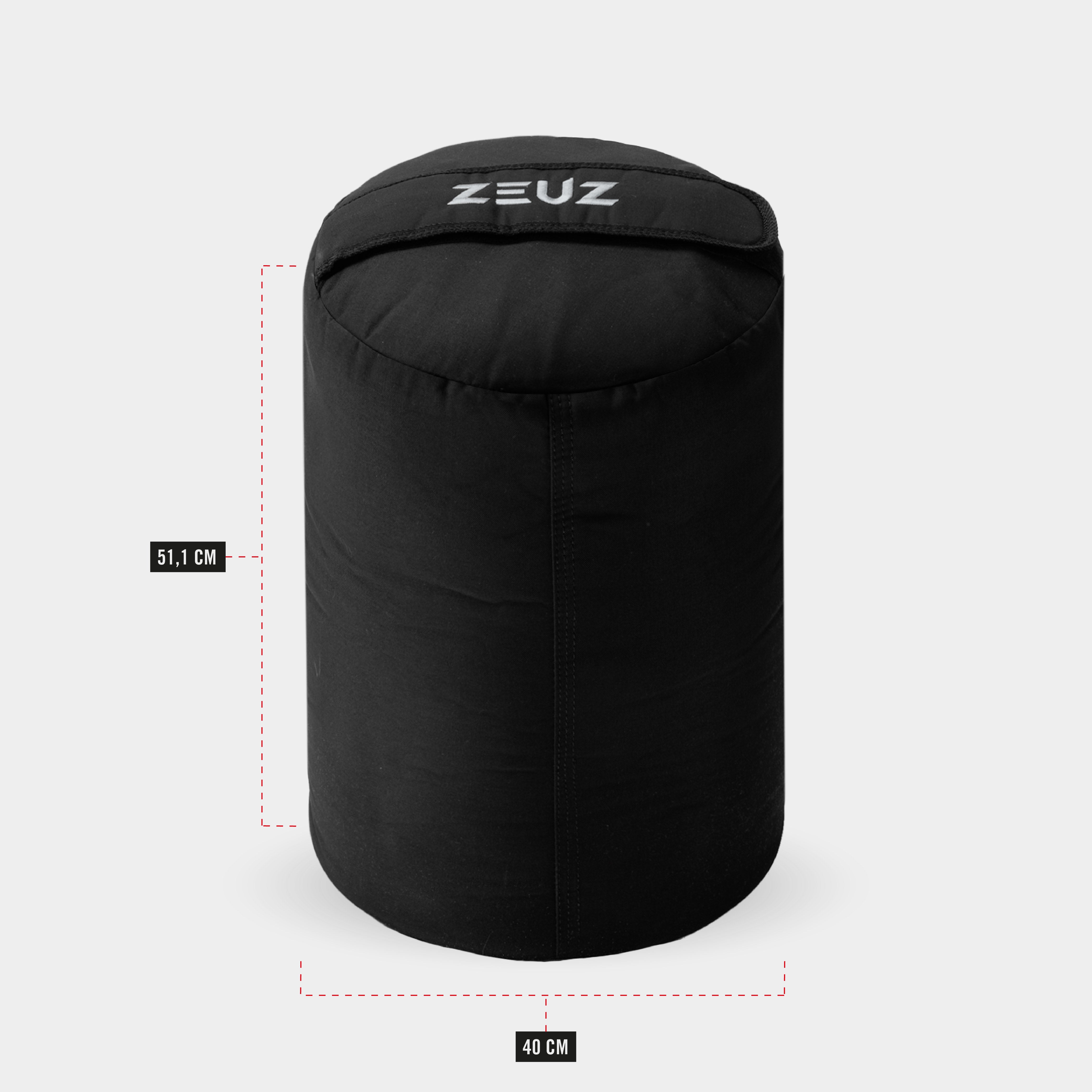 Afmetingen van de ZEUZ Strongman Sandbag 110kg – ideaal voor functionele krachttraining