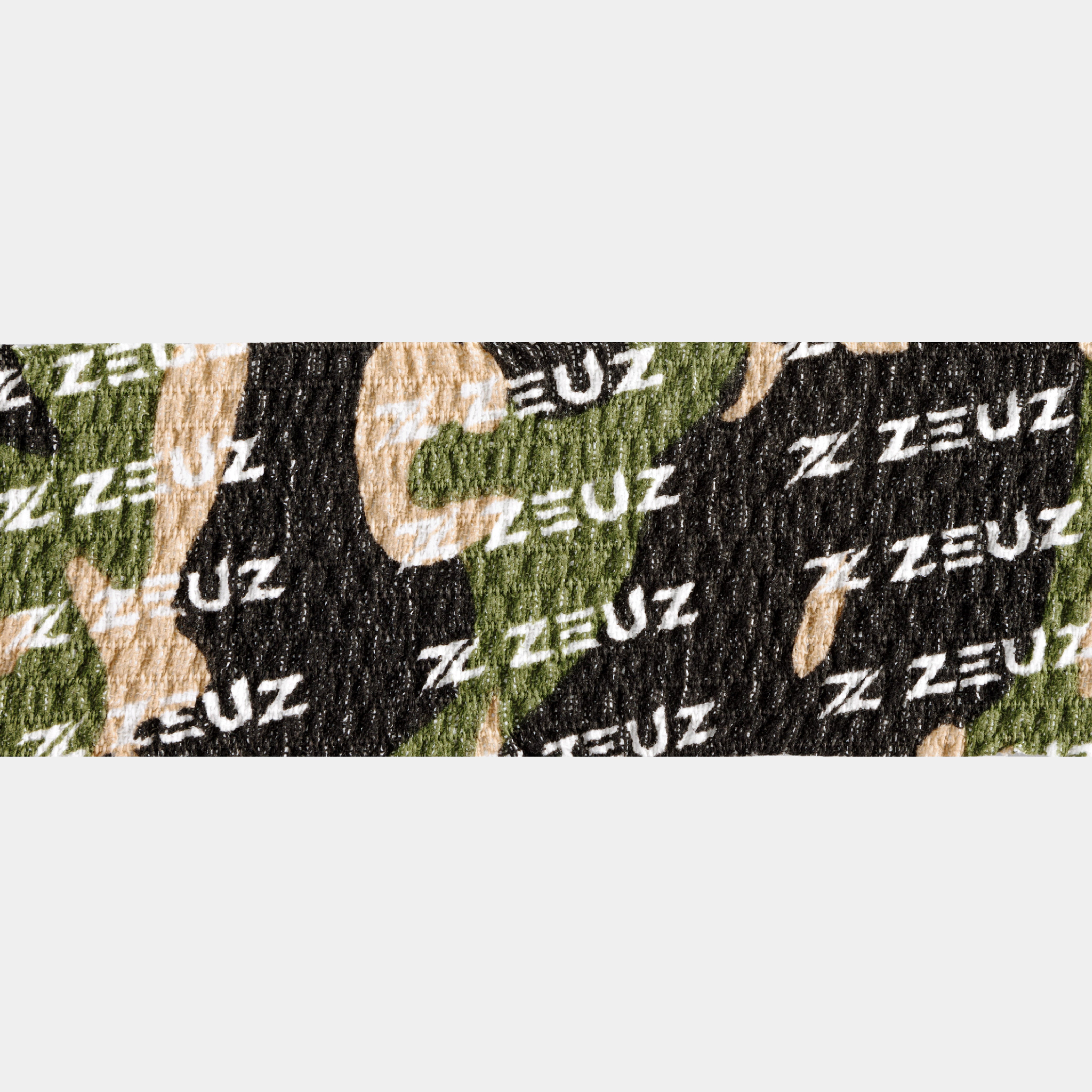 ZEUZ Gewichthef Tape camouflage uitgerekt – laat flexibiliteit en kleefkracht zien