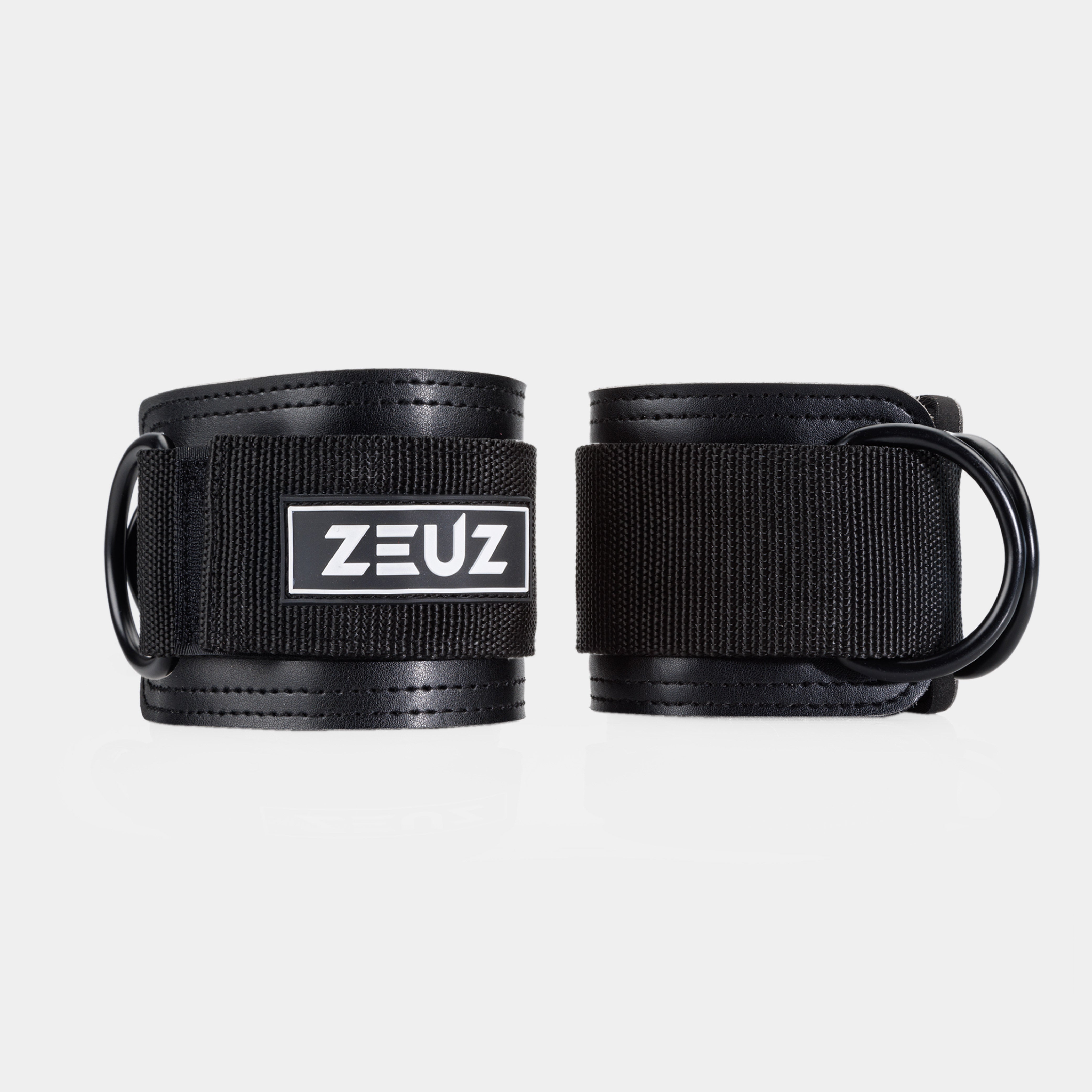 ZEUZ Ankle Straps zwart – enkelbanden voor kabelmachines en beenoefeningen