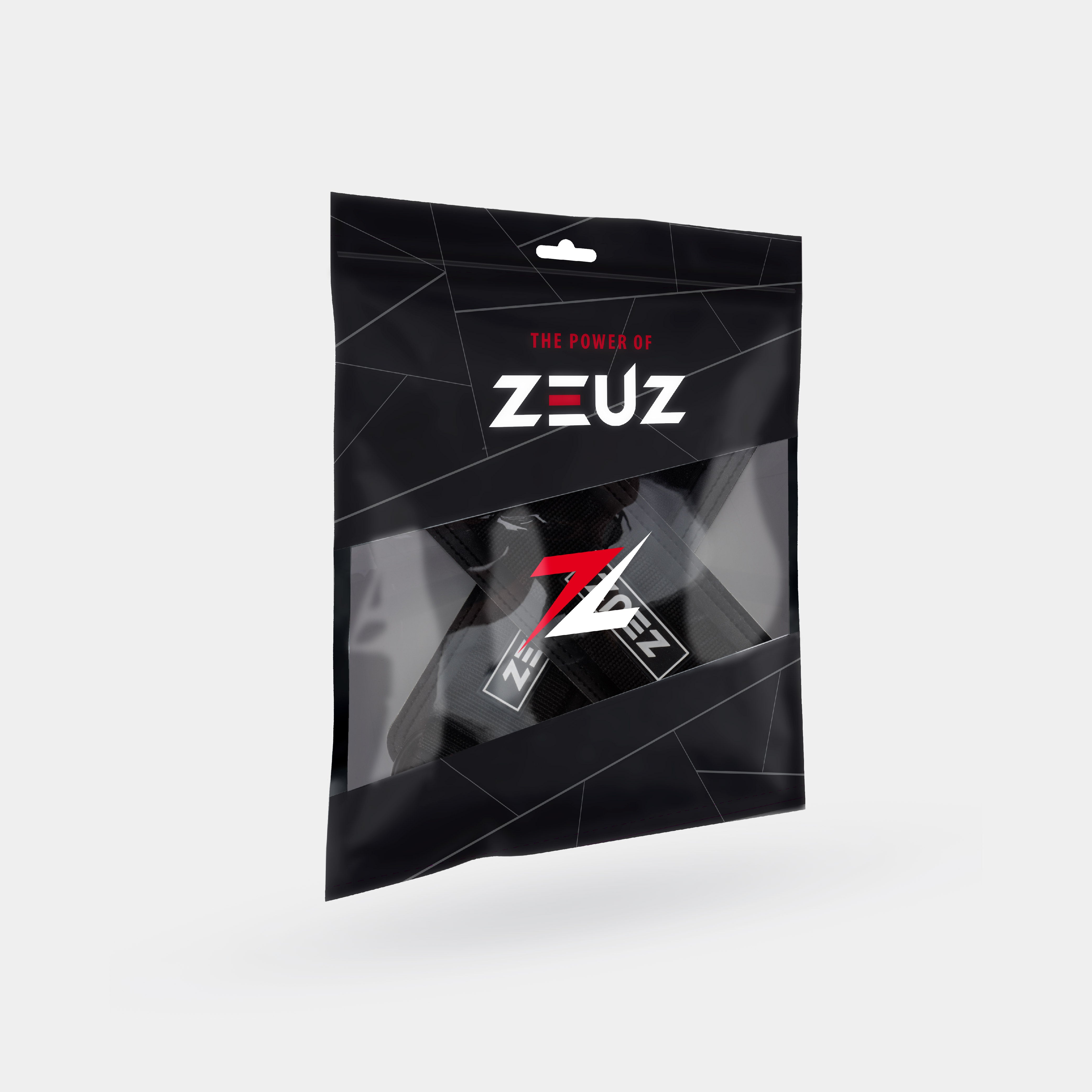 ZEUZ Ankle Straps zwart in verpakking – geleverd als paar met haakbevestiging