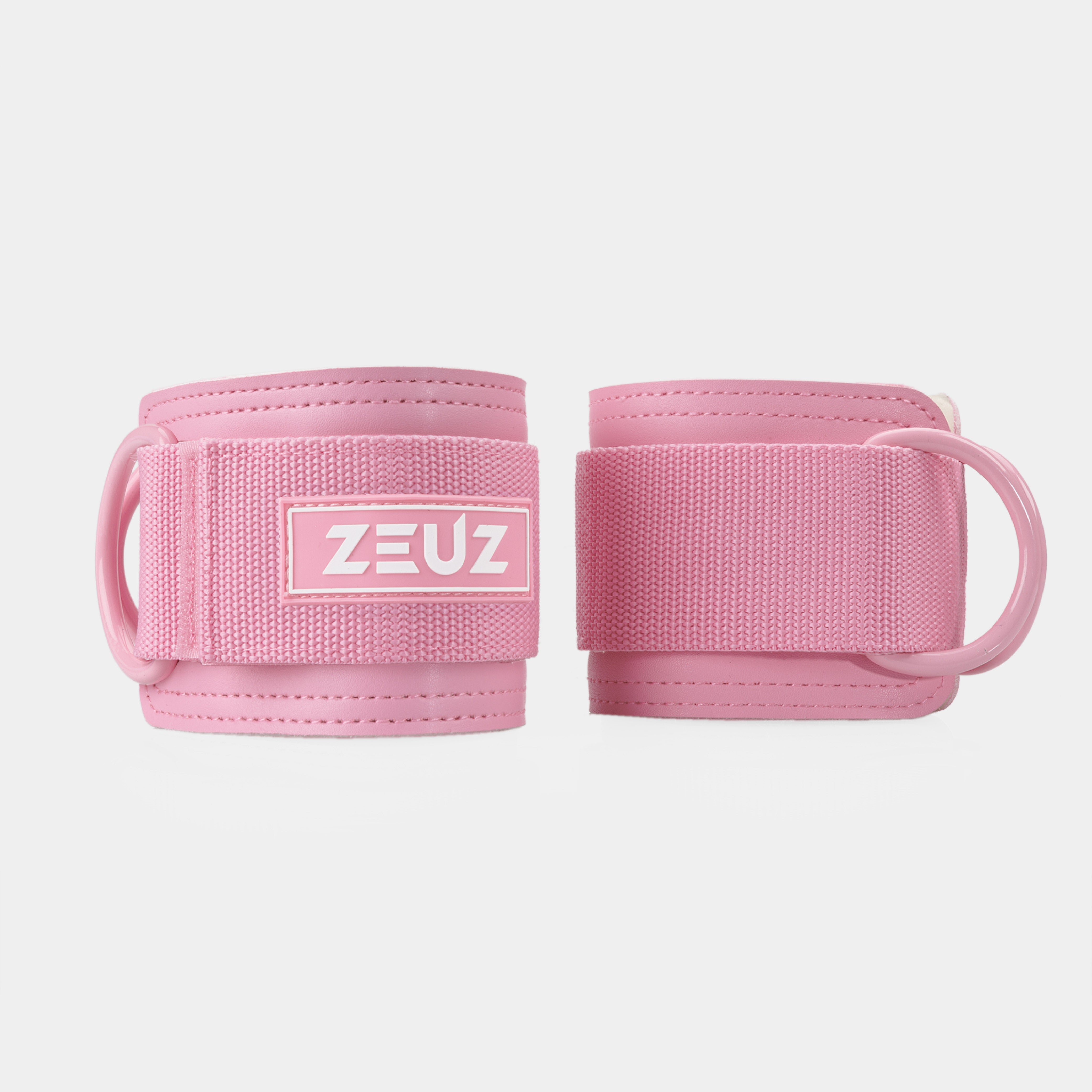 ZEUZ Ankle Straps roze – enkelbanden voor kabelmachines en beenoefeningen