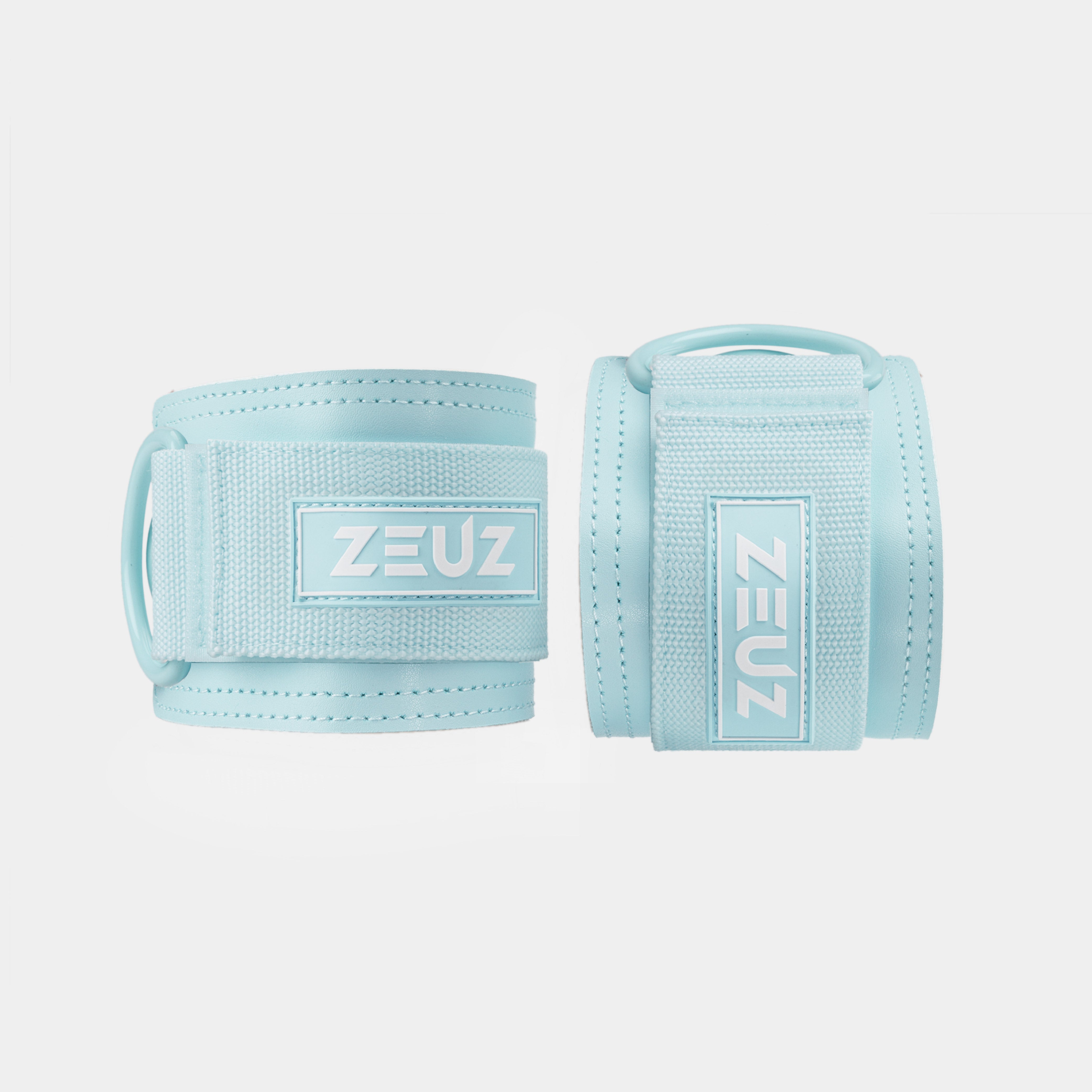 Voorkant van ZEUZ Ankle Straps blauw – verstelbare sluiting met logo