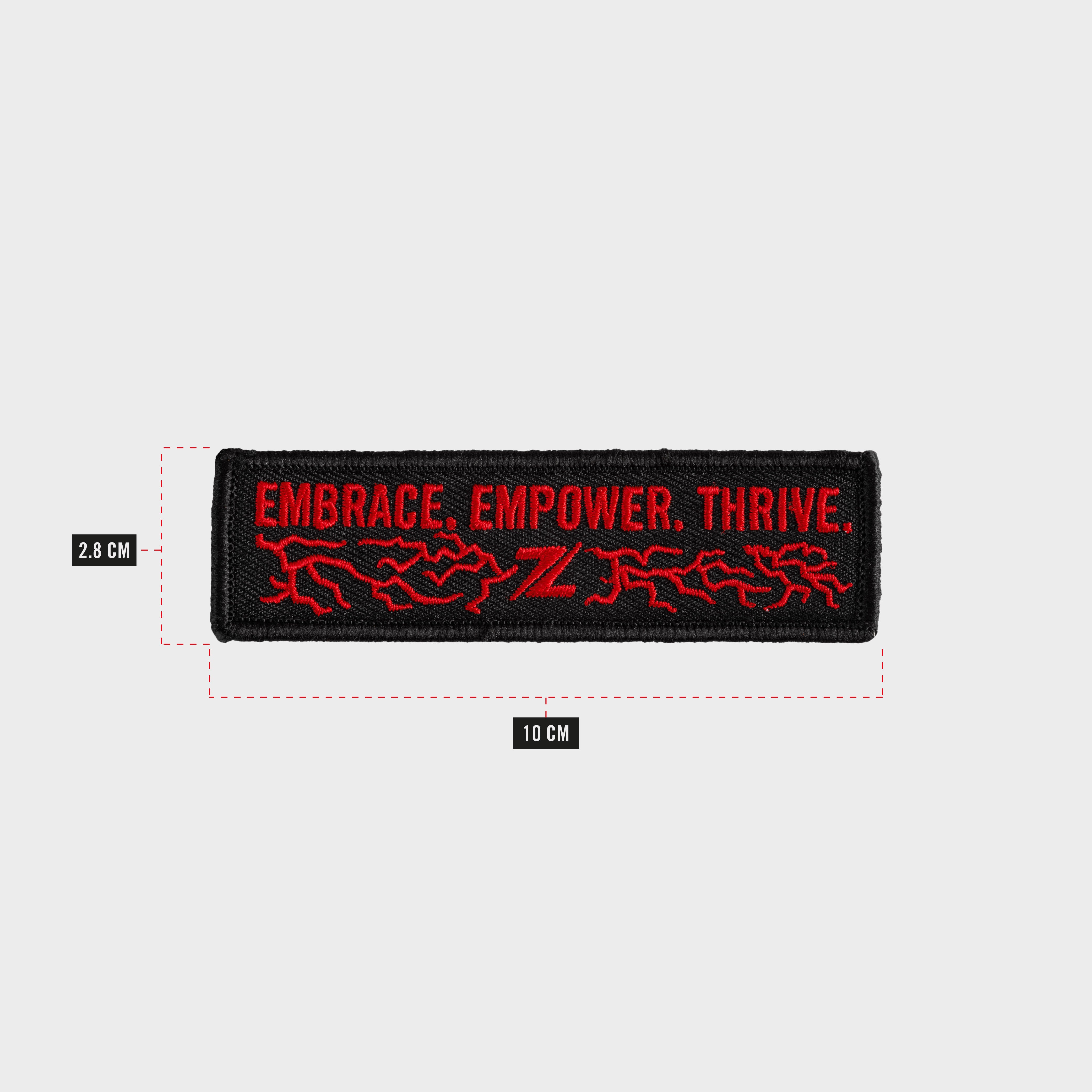 ZEUZ Abraza. Empodera. Prosperar. Parche Thunder - Rood