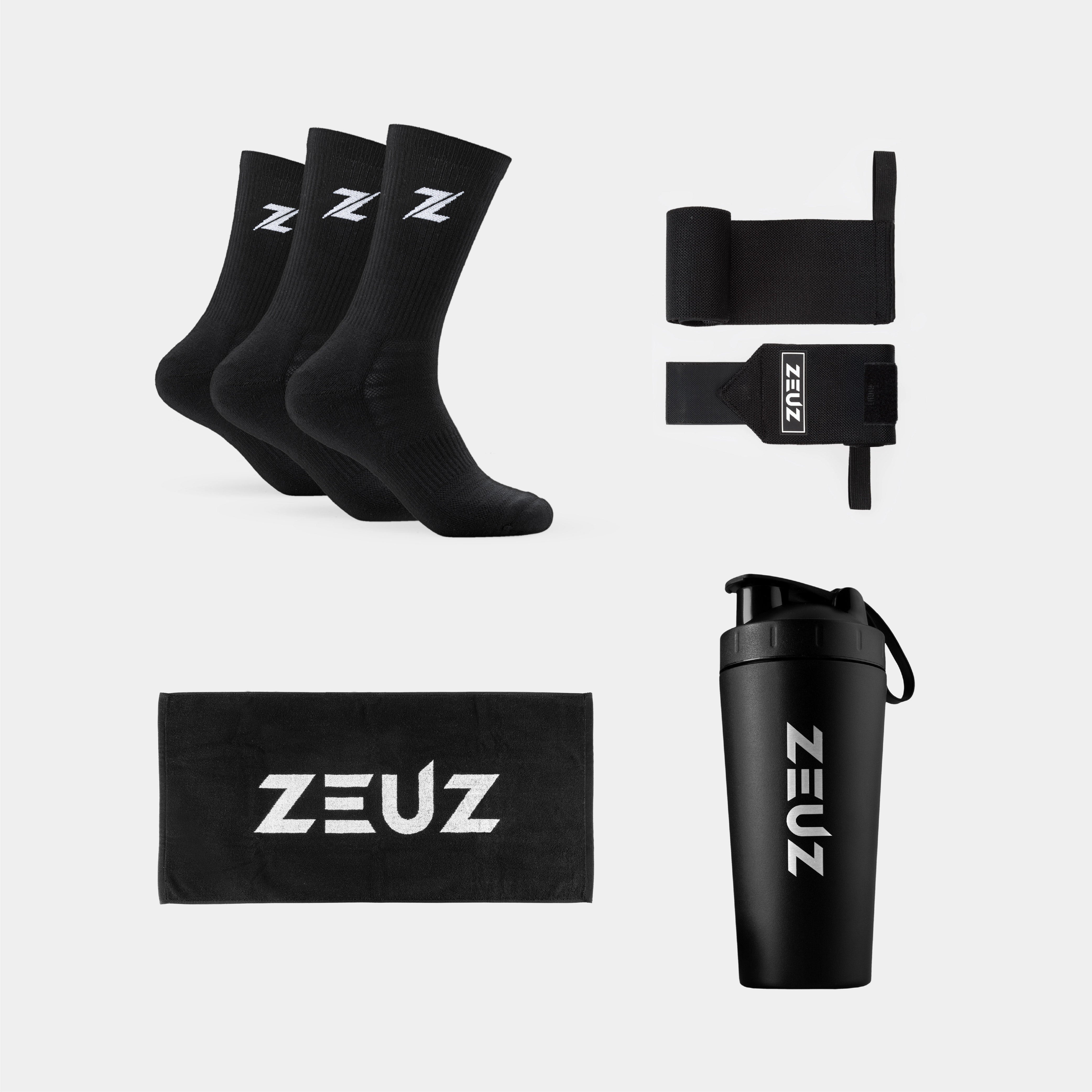 ZEUZ Polsbanden, Sokken, Shaker & Sporthanddoek - Kerstmis Cadeau Set