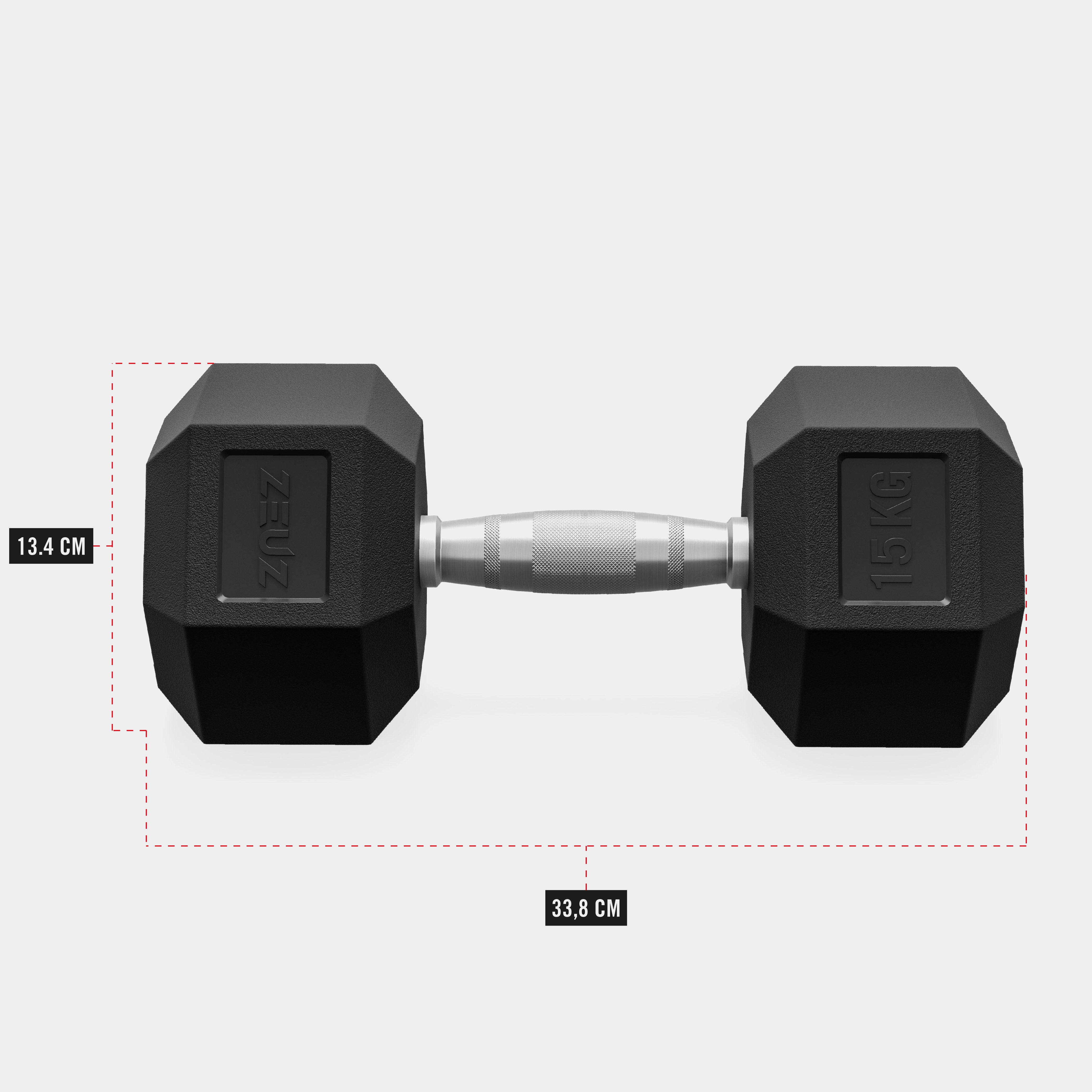 ZEUZ Haltères hexagonaux