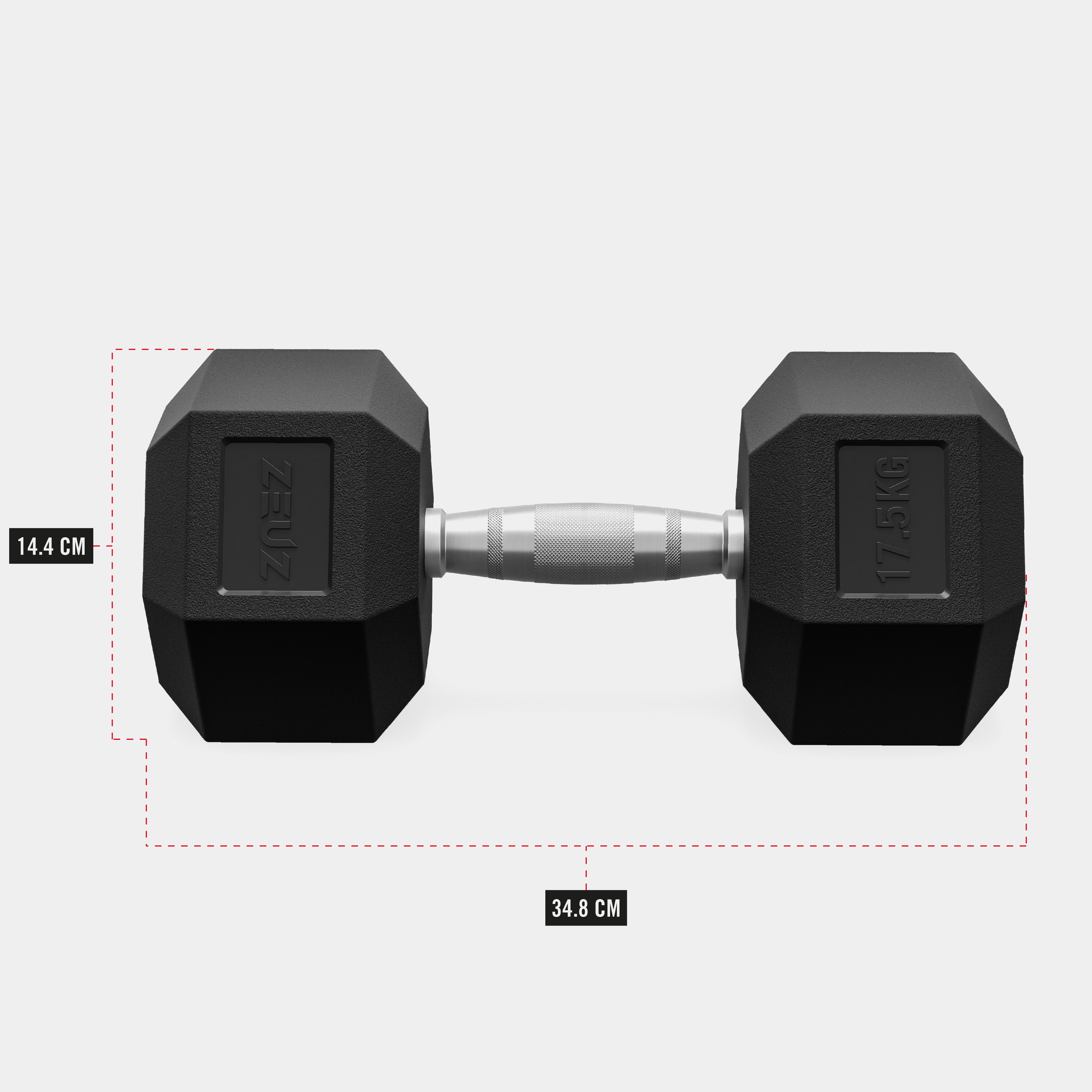 ZEUZ Haltères hexagonaux