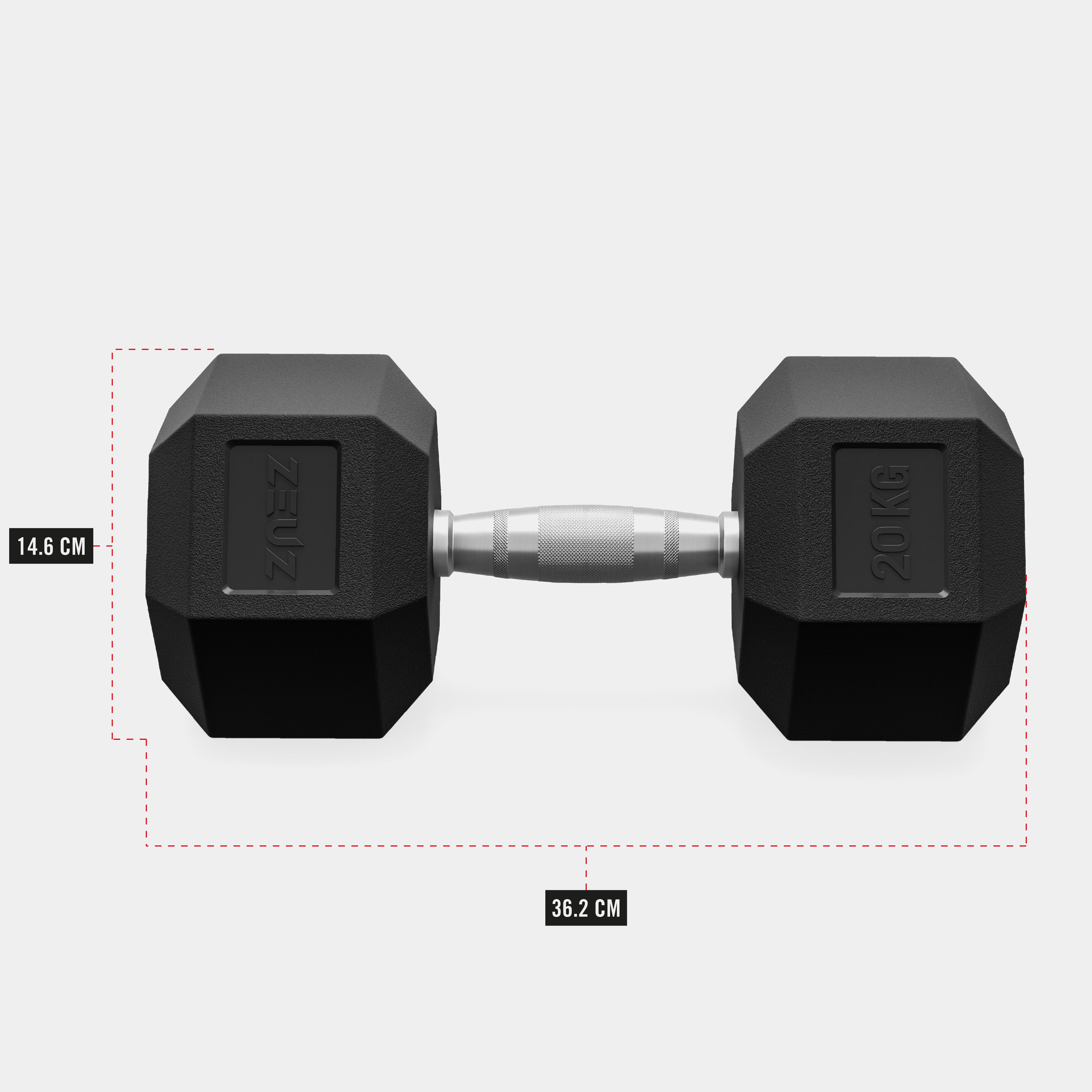 ZEUZ Haltères hexagonaux