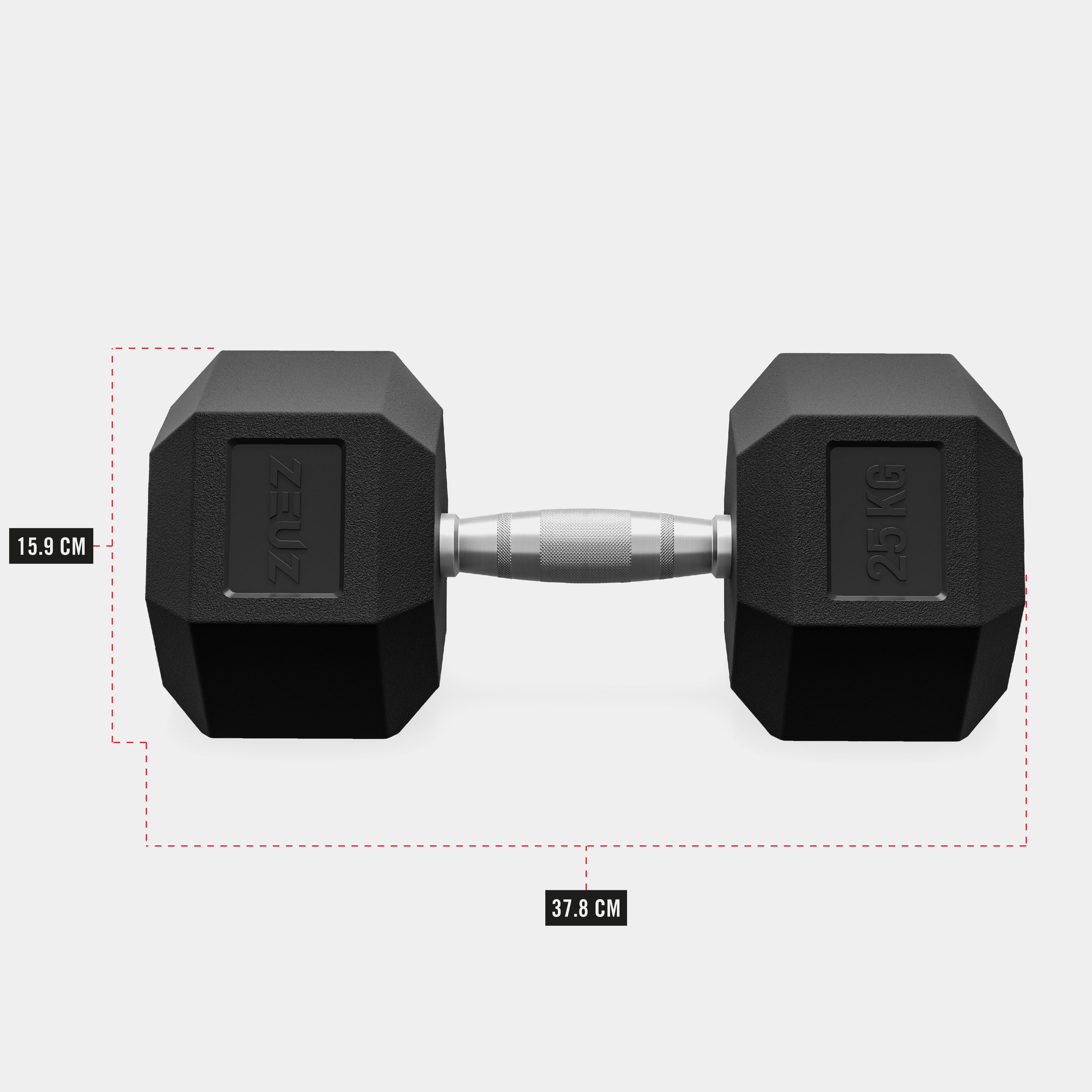ZEUZ Haltères hexagonaux