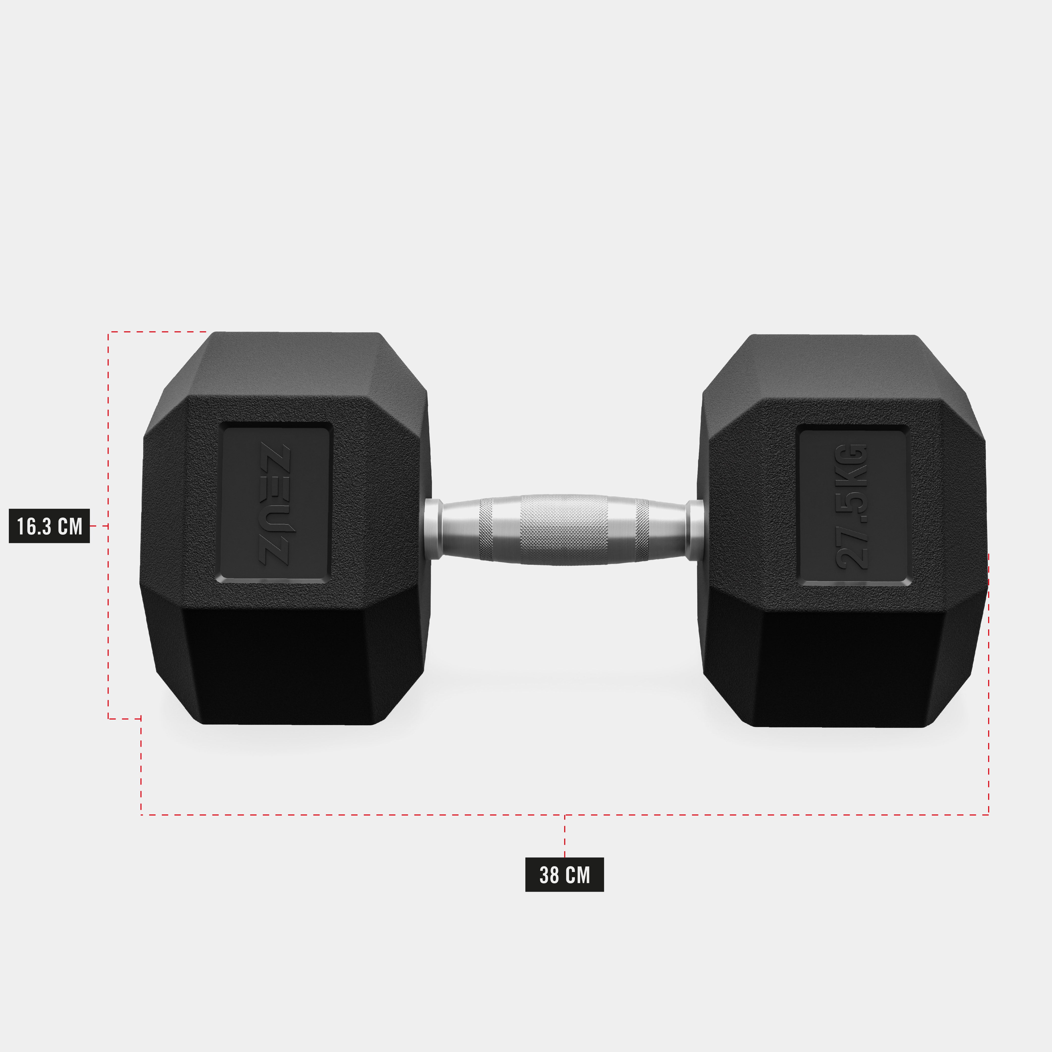 ZEUZ Haltères hexagonaux