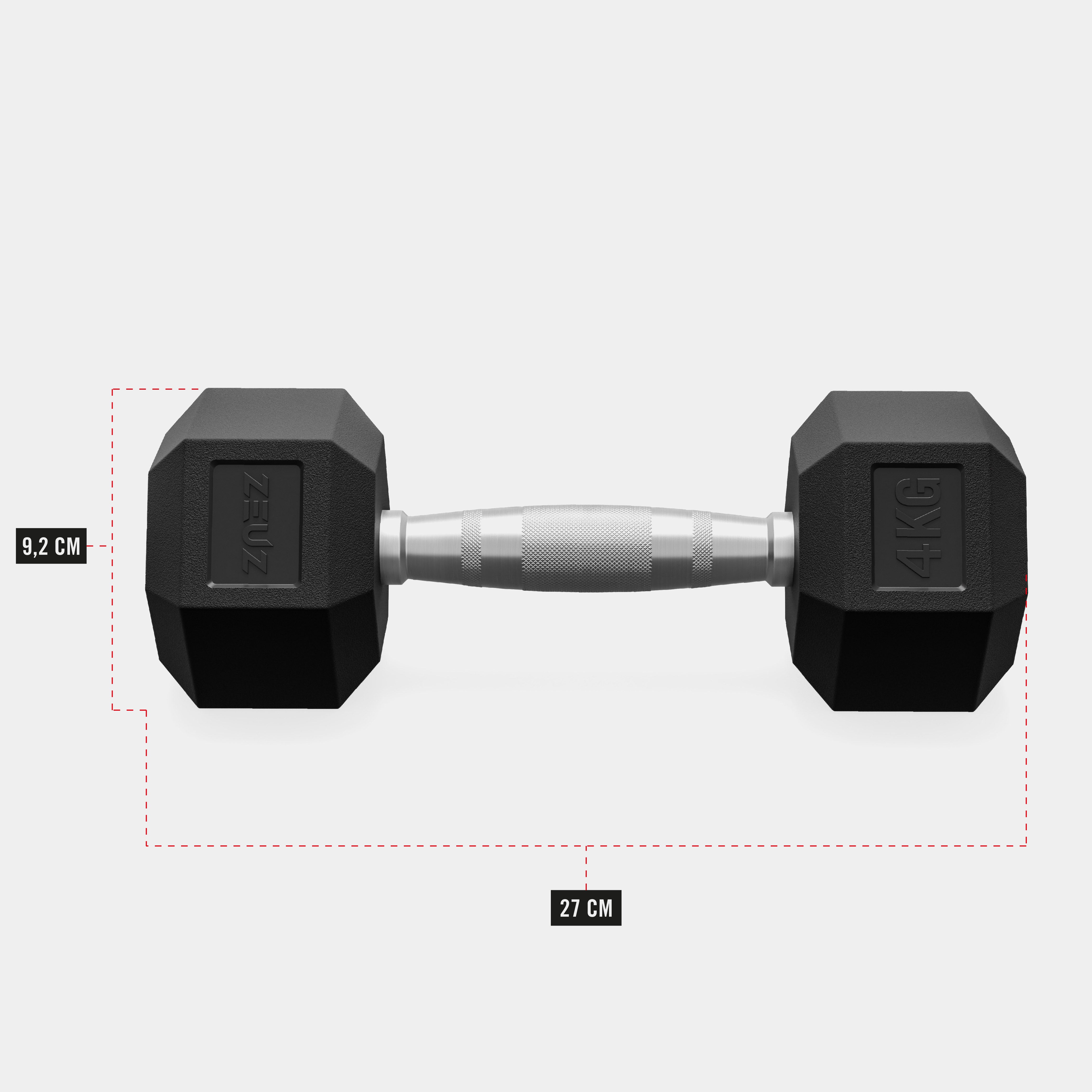 ZEUZ Haltères hexagonaux