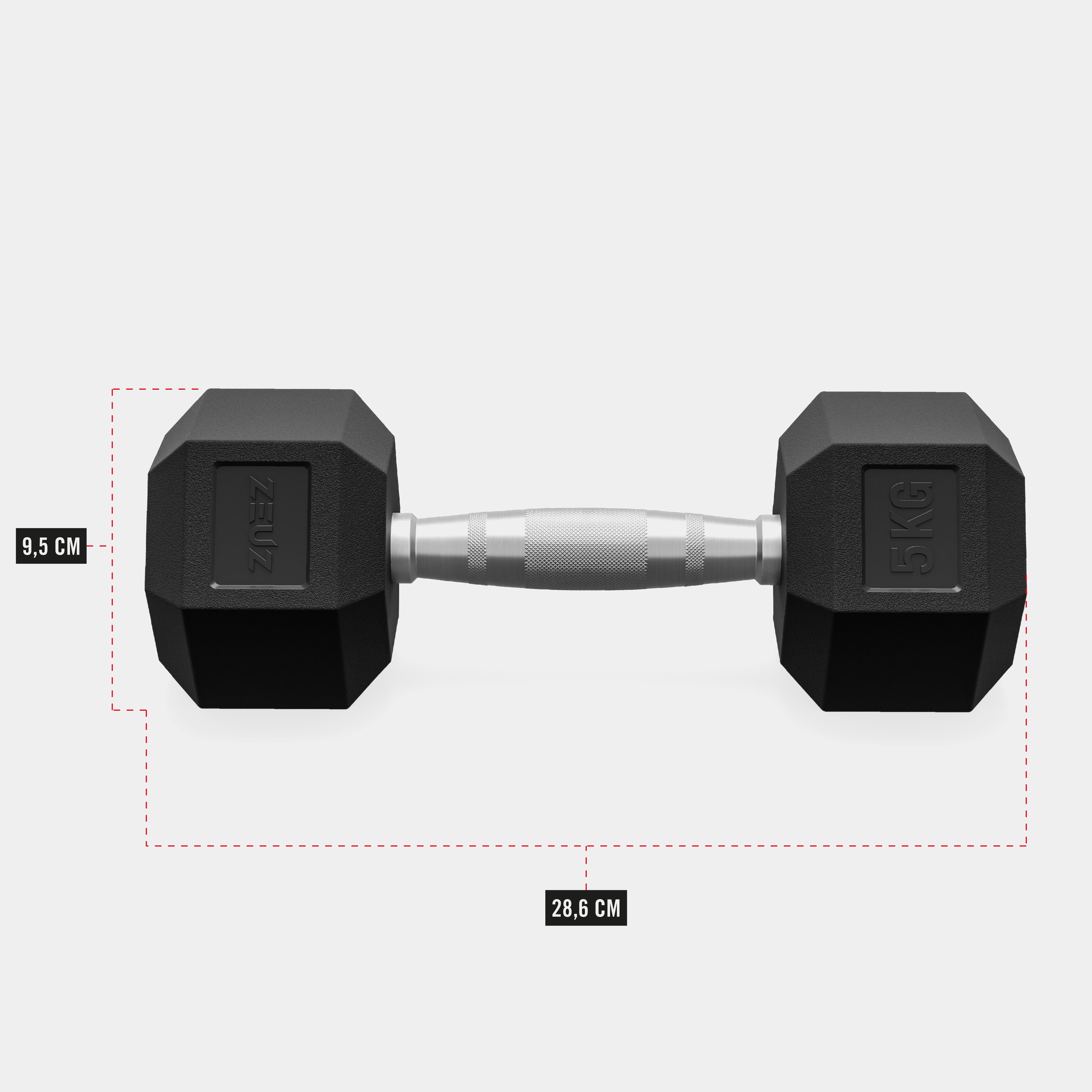 ZEUZ Haltères hexagonaux
