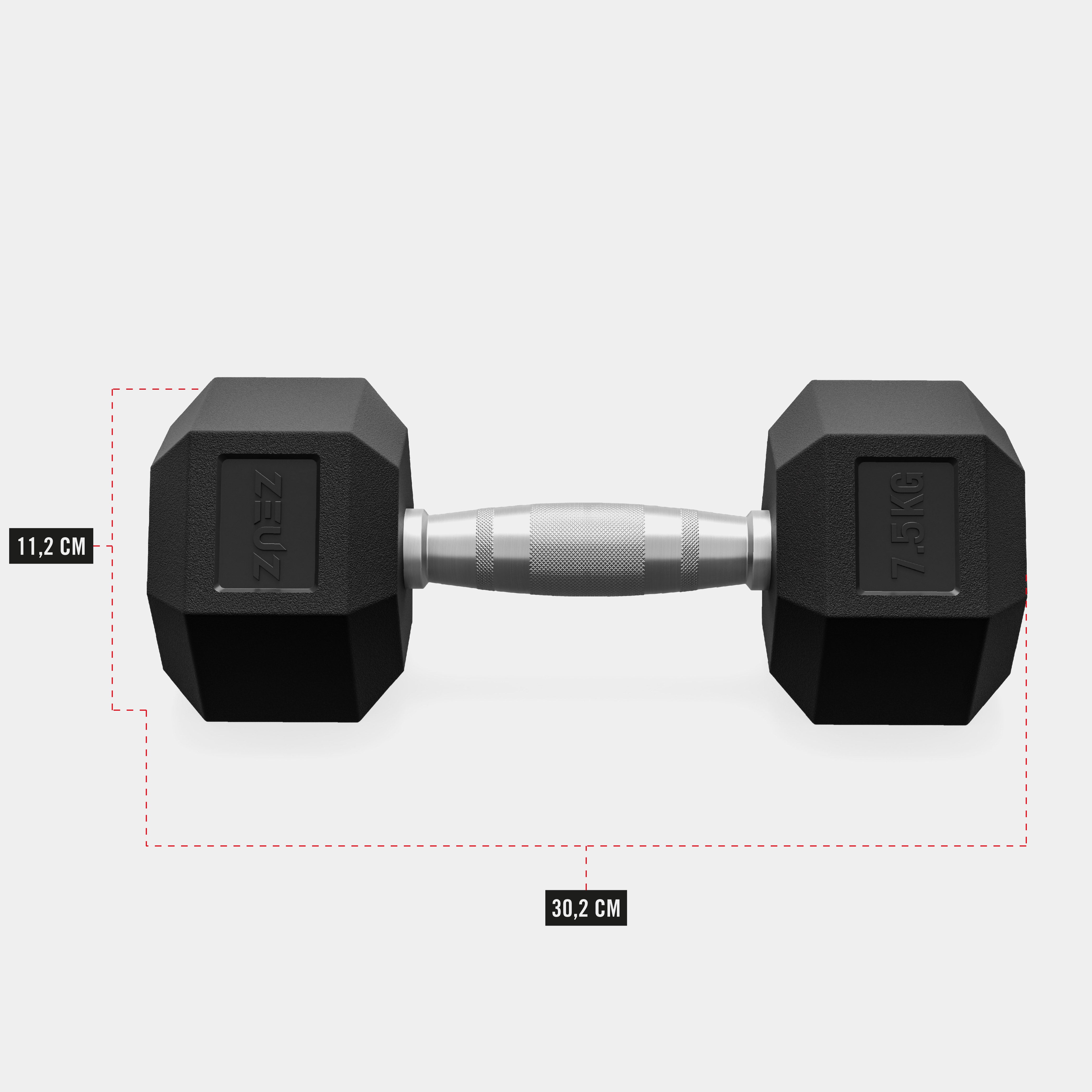 ZEUZ Haltères hexagonaux