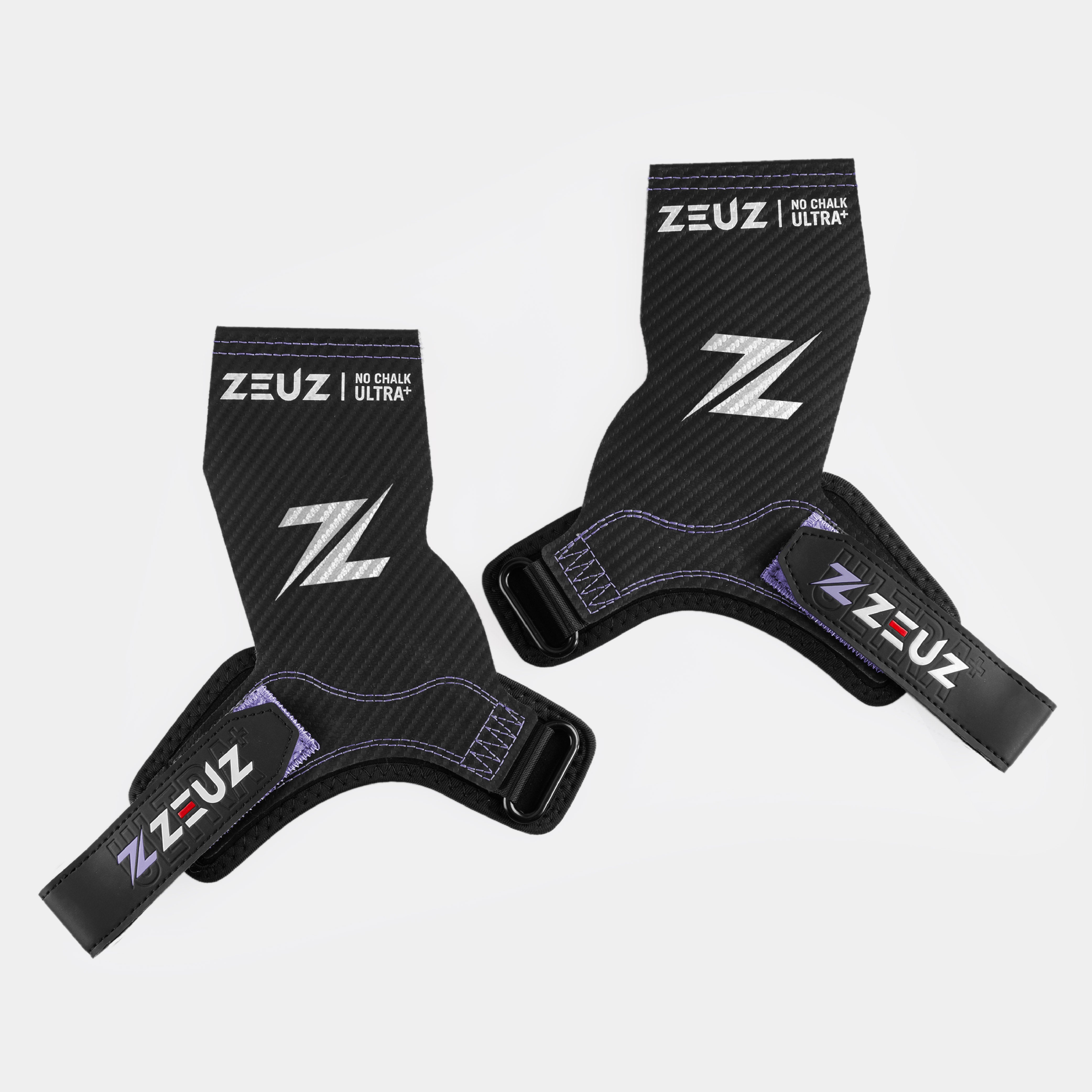 ZEUZ Ultra Plus No Chalk Fitness Grips - Lila – vernieuwde vorm voor optimaal comfort